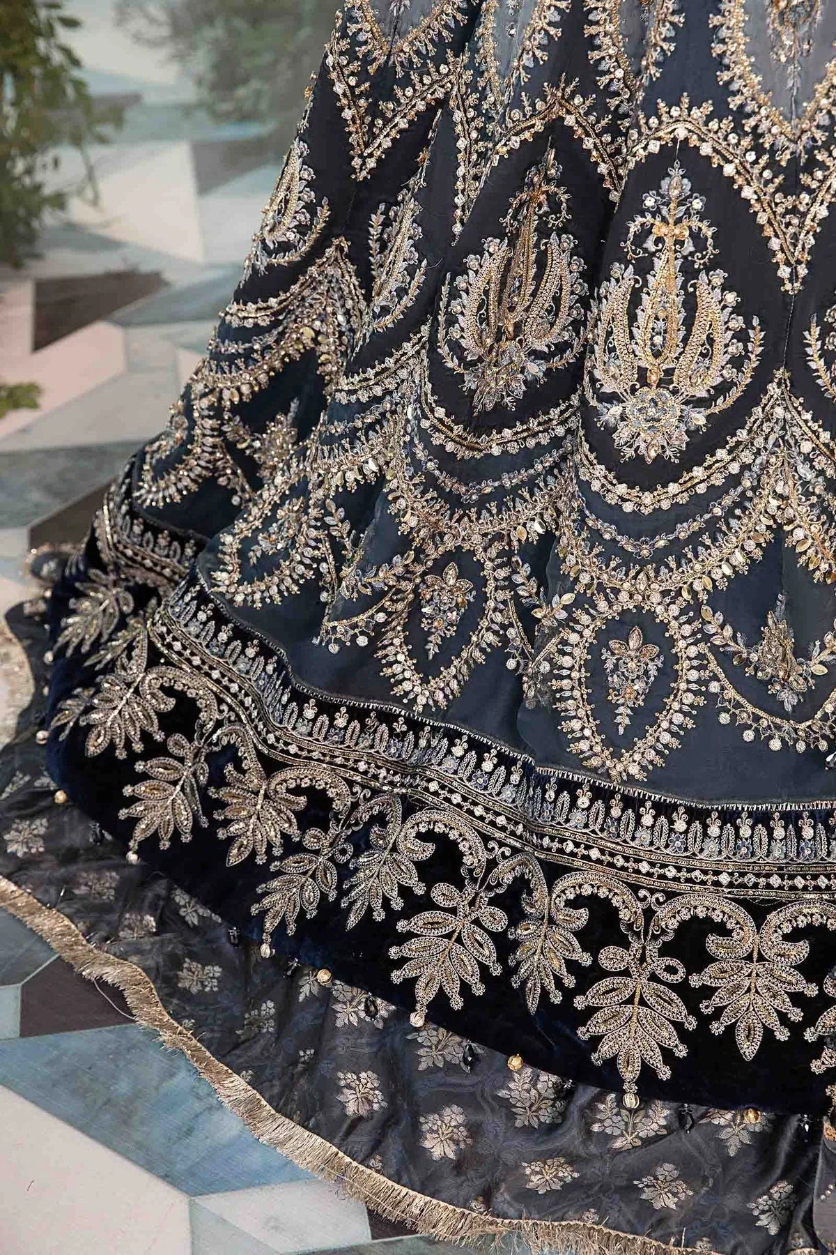Maria B | Embroidered Formals 24 | Organza Suit | BD-2901 - Rang-e-Khaas