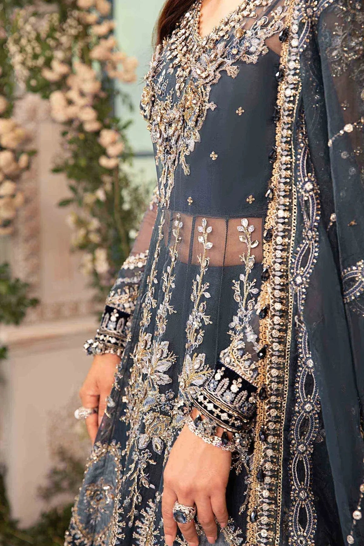 Maria B | Embroidered Formals 24 | Organza Suit | BD-2901 - Rang-e-Khaas