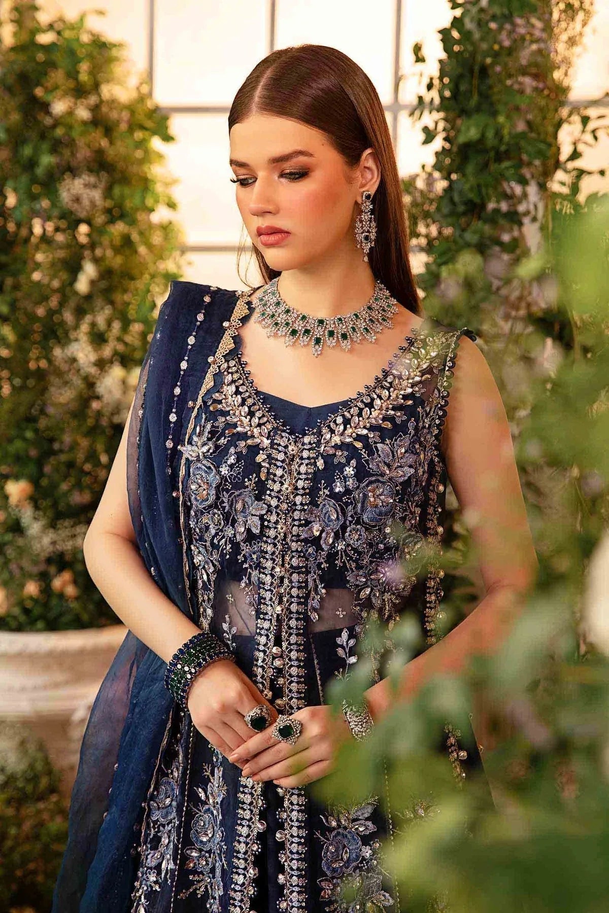 Maria B | Embroidered Formals 24 | Organza Suit | BD-2901 - Rang-e-Khaas