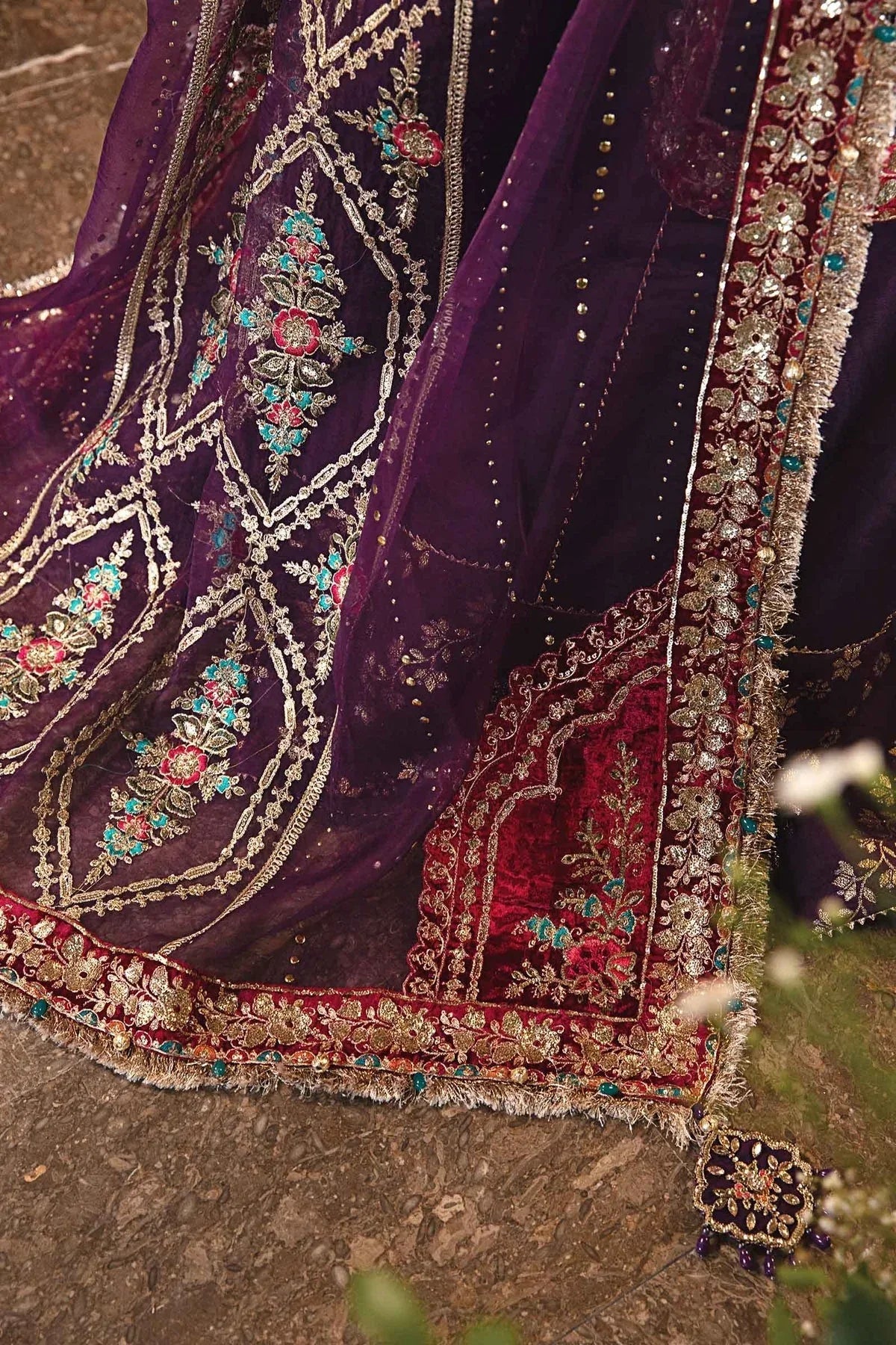 Maria B | Embroidered Formals 24 | Organza Suit | BD-2903 - Rang-e-Khaas