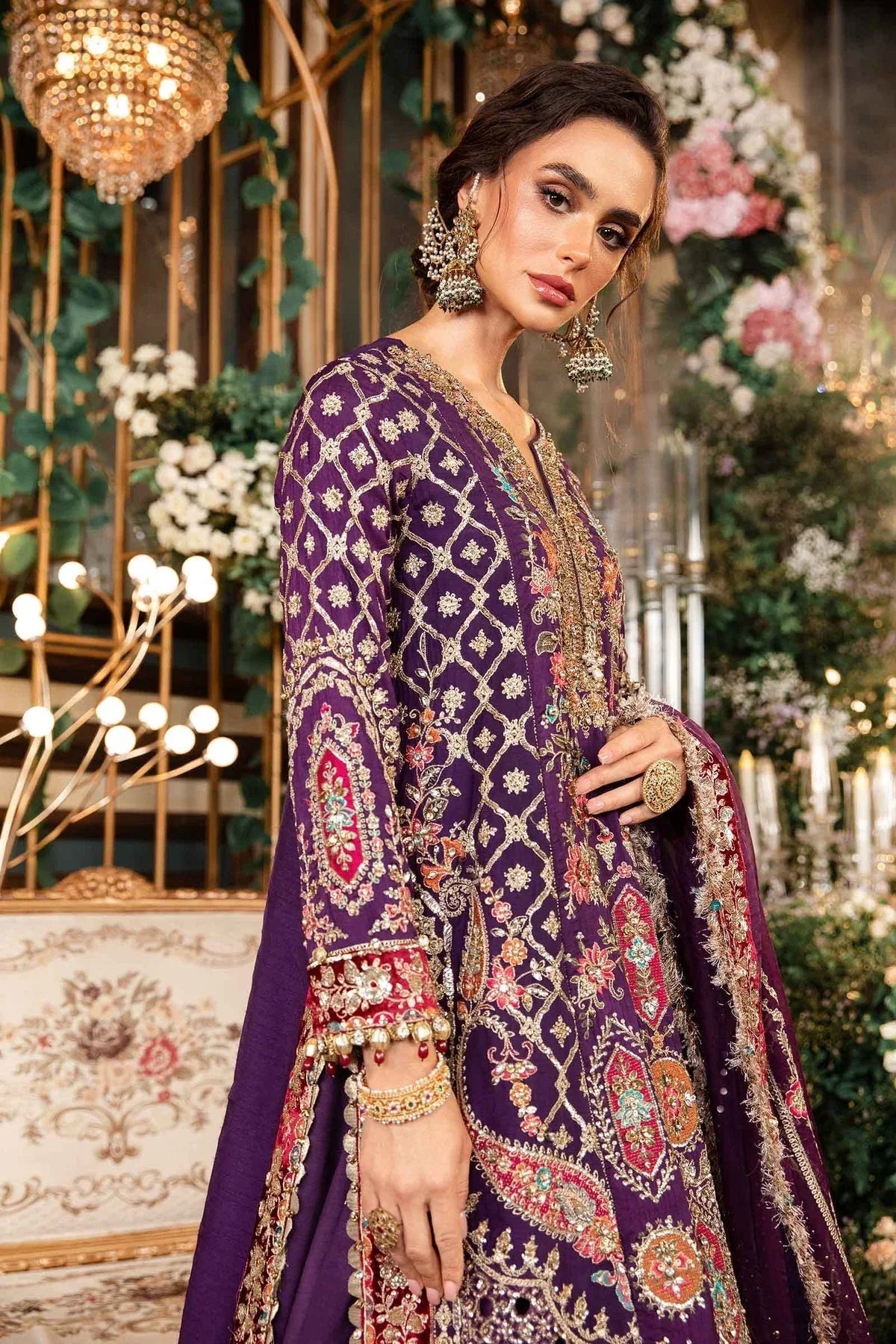Maria B | Embroidered Formals 24 | Organza Suit | BD-2903 - Rang-e-Khaas