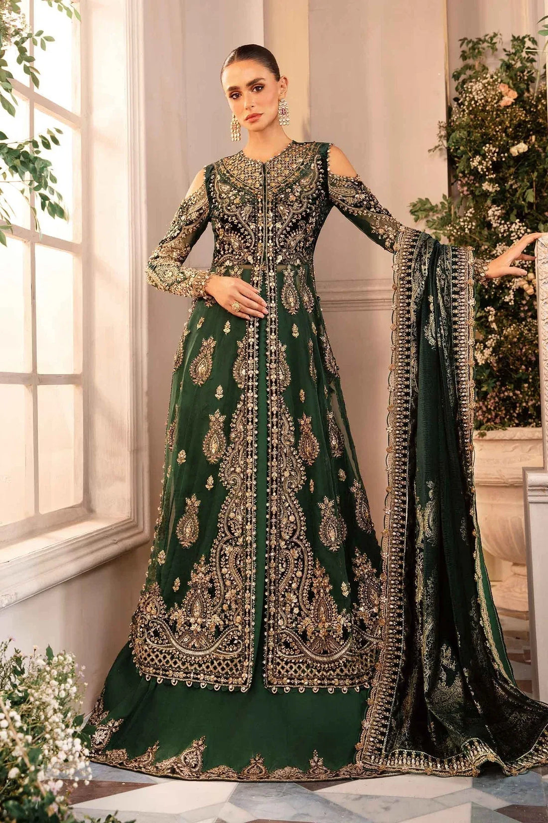 Maria B | Embroidered Formals 24 | Organza Suit | BD-2904 - Rang-e-Khaas