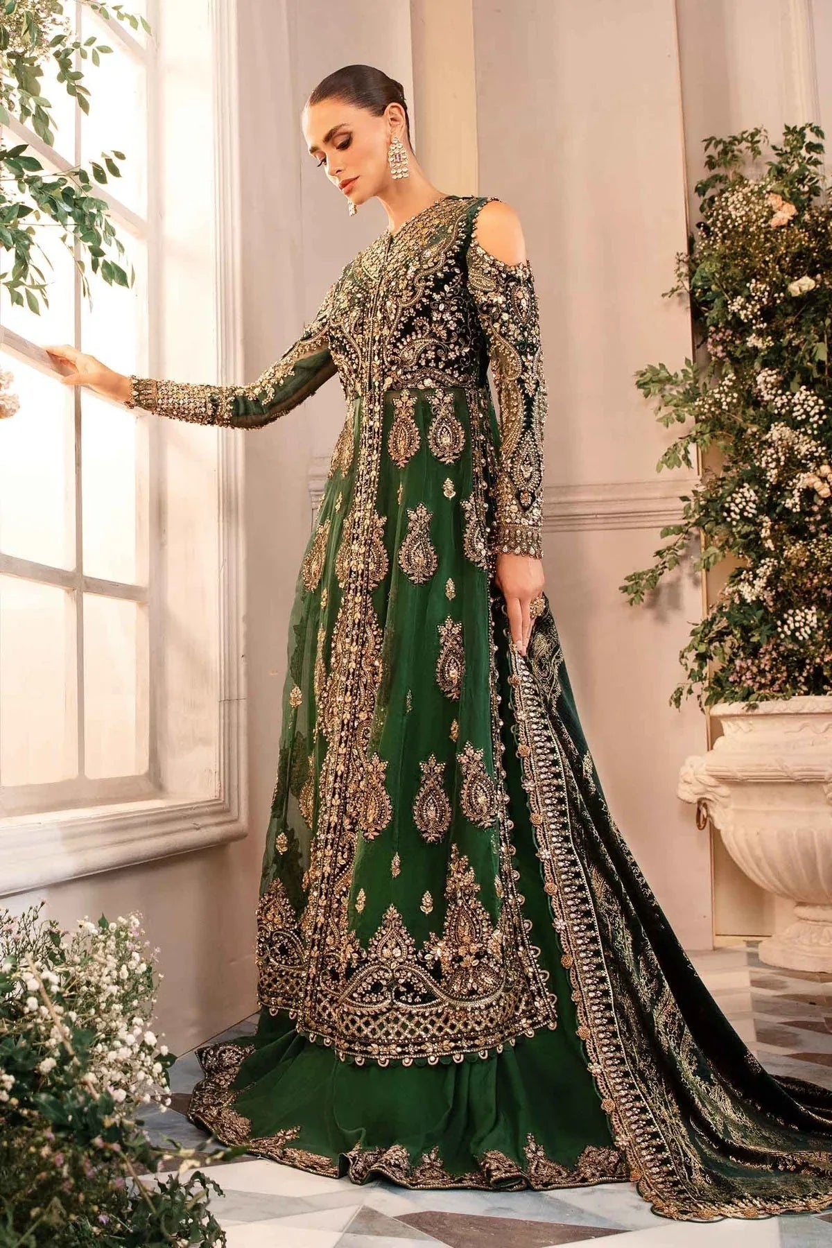 Maria B | Embroidered Formals 24 | Organza Suit | BD-2904 - Rang-e-Khaas
