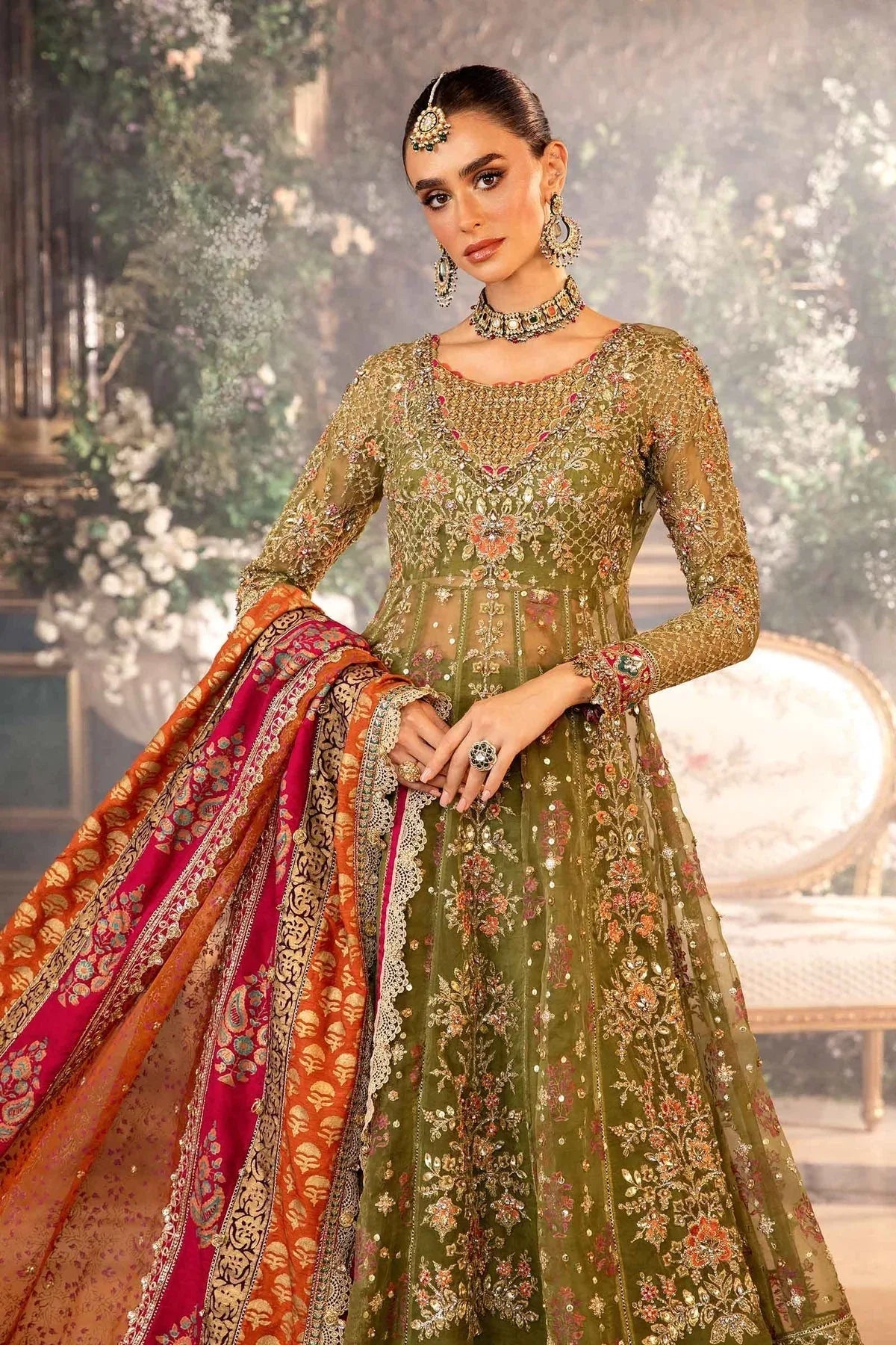 Maria B | Embroidered Formals 24 | Organza Suit | BD-2906 - Rang-e-Khaas