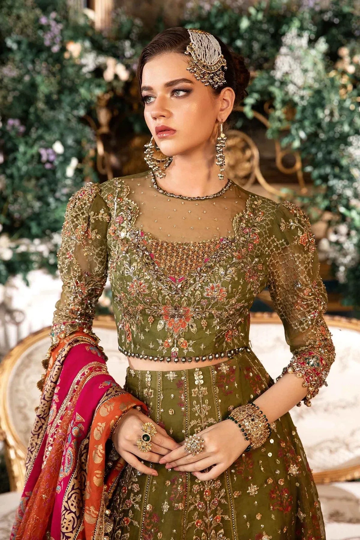 Maria B | Embroidered Formals 24 | Organza Suit | BD-2906 - Rang-e-Khaas