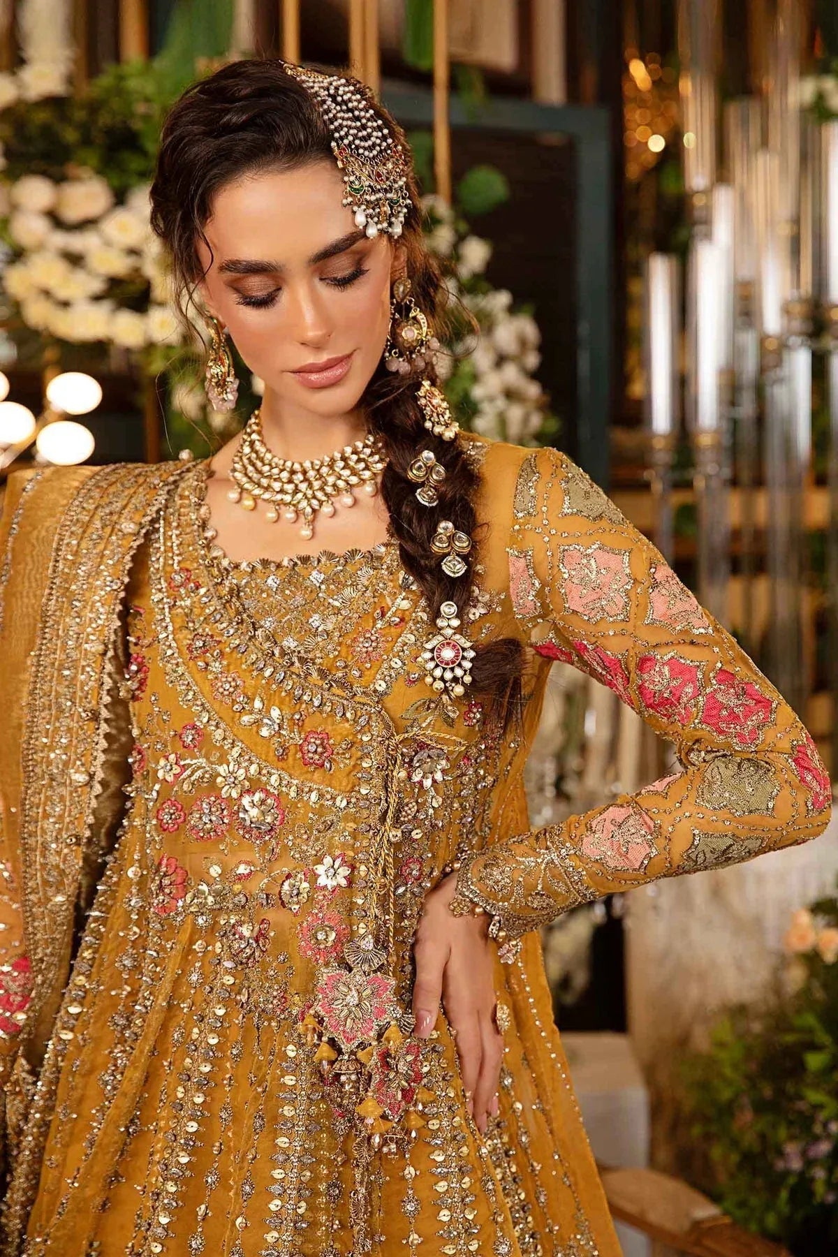 Maria B | Embroidered Formals 24 | Organza Suit | BD-2907 - Rang-e-Khaas