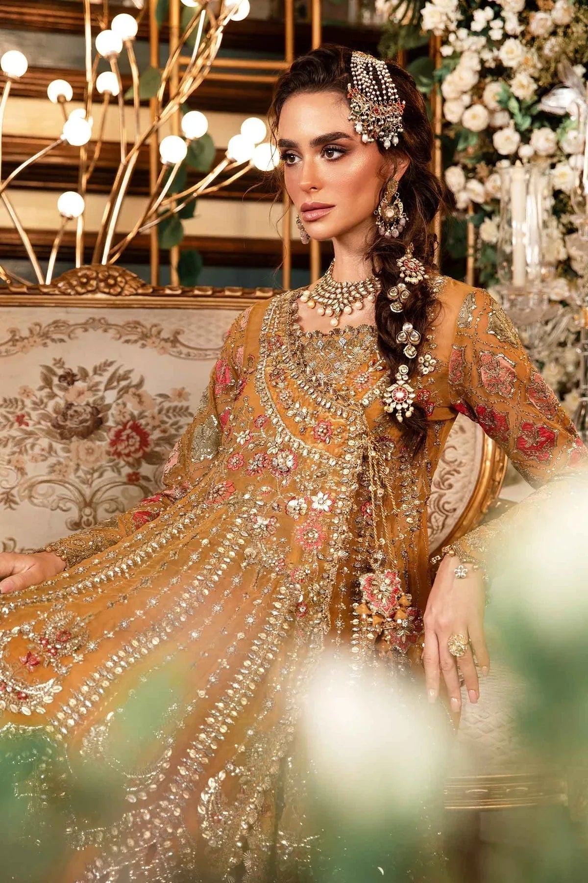 Maria B | Embroidered Formals 24 | Organza Suit | BD-2907 - Rang-e-Khaas