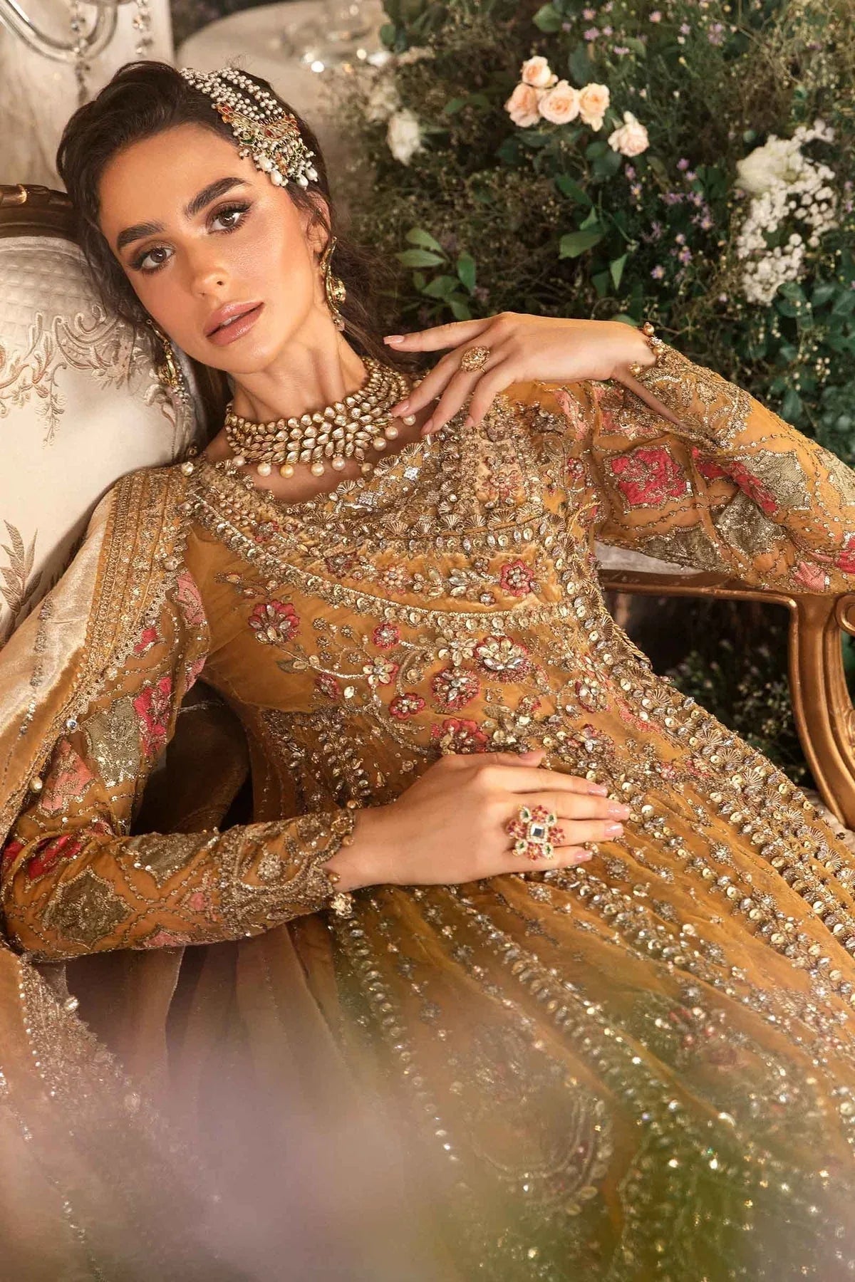 Maria B | Embroidered Formals 24 | Organza Suit | BD-2907 - Rang-e-Khaas