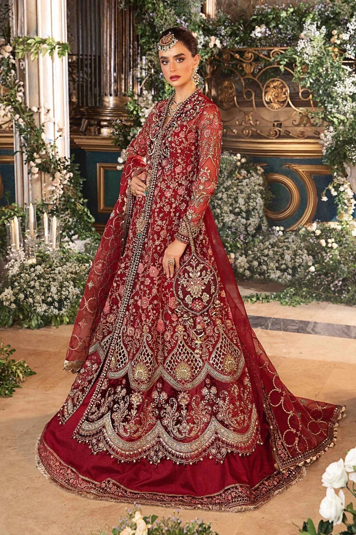 Maria B | Embroidered Formals 24 | Organza Suit | BD-2908 - Rang-e-Khaas