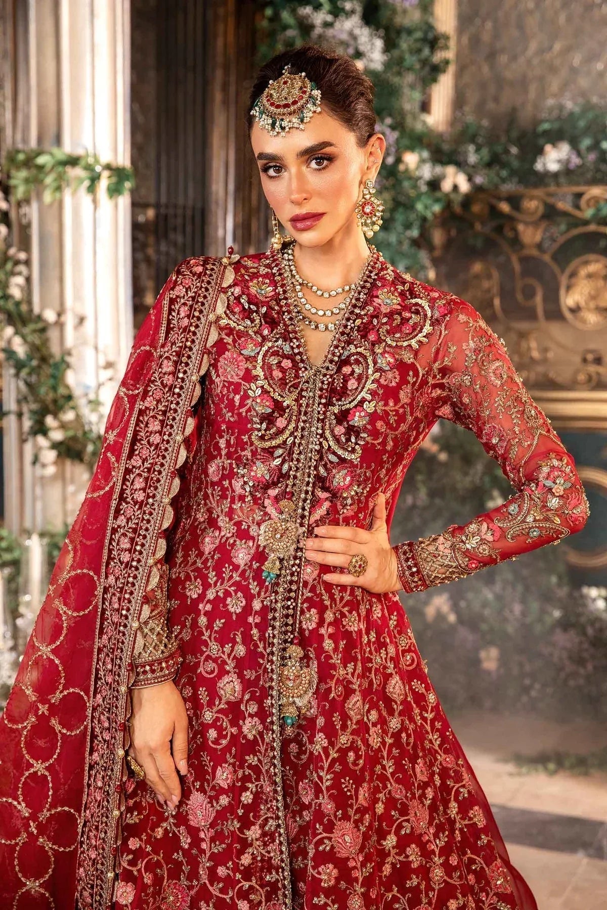 Maria B | Embroidered Formals 24 | Organza Suit | BD-2908 - Rang-e-Khaas