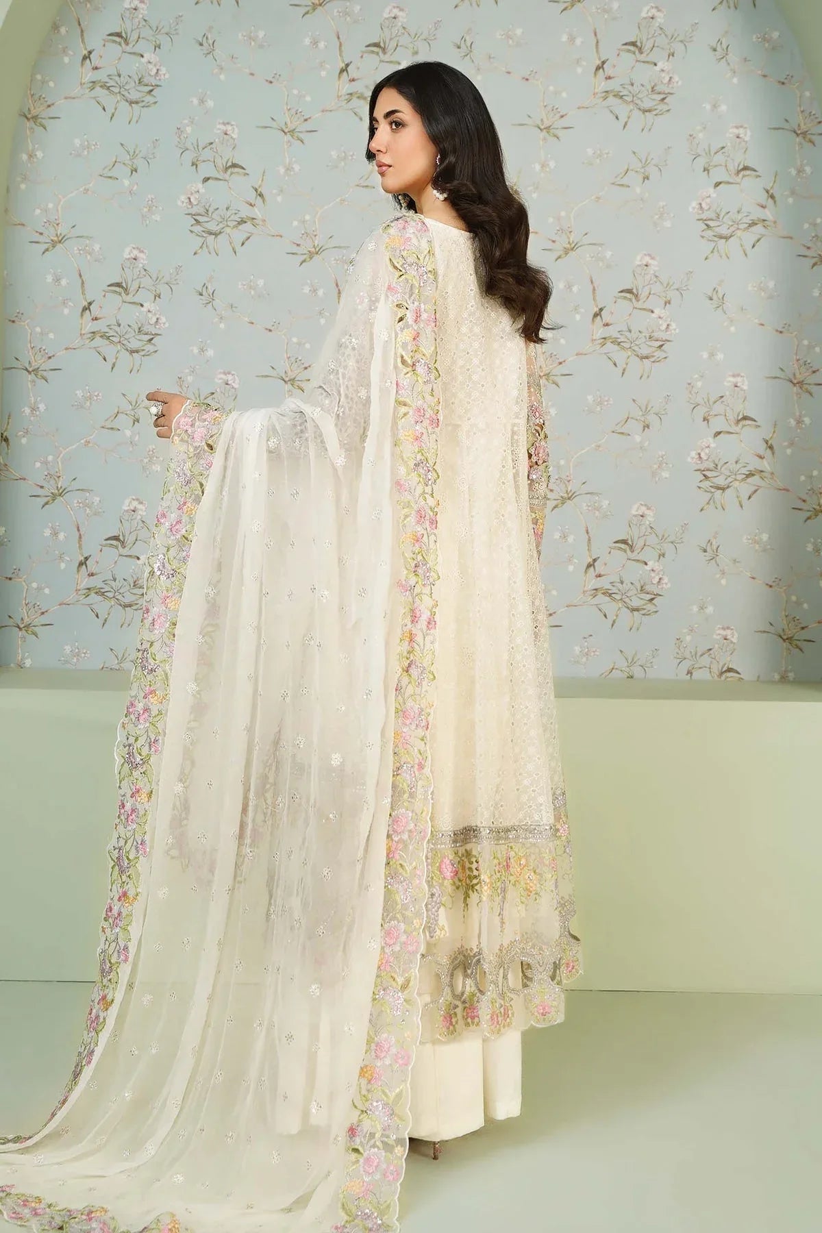 Maria B | Formal Wears | Organza Suit SF-EA24-16 - Rang-e-Khaas