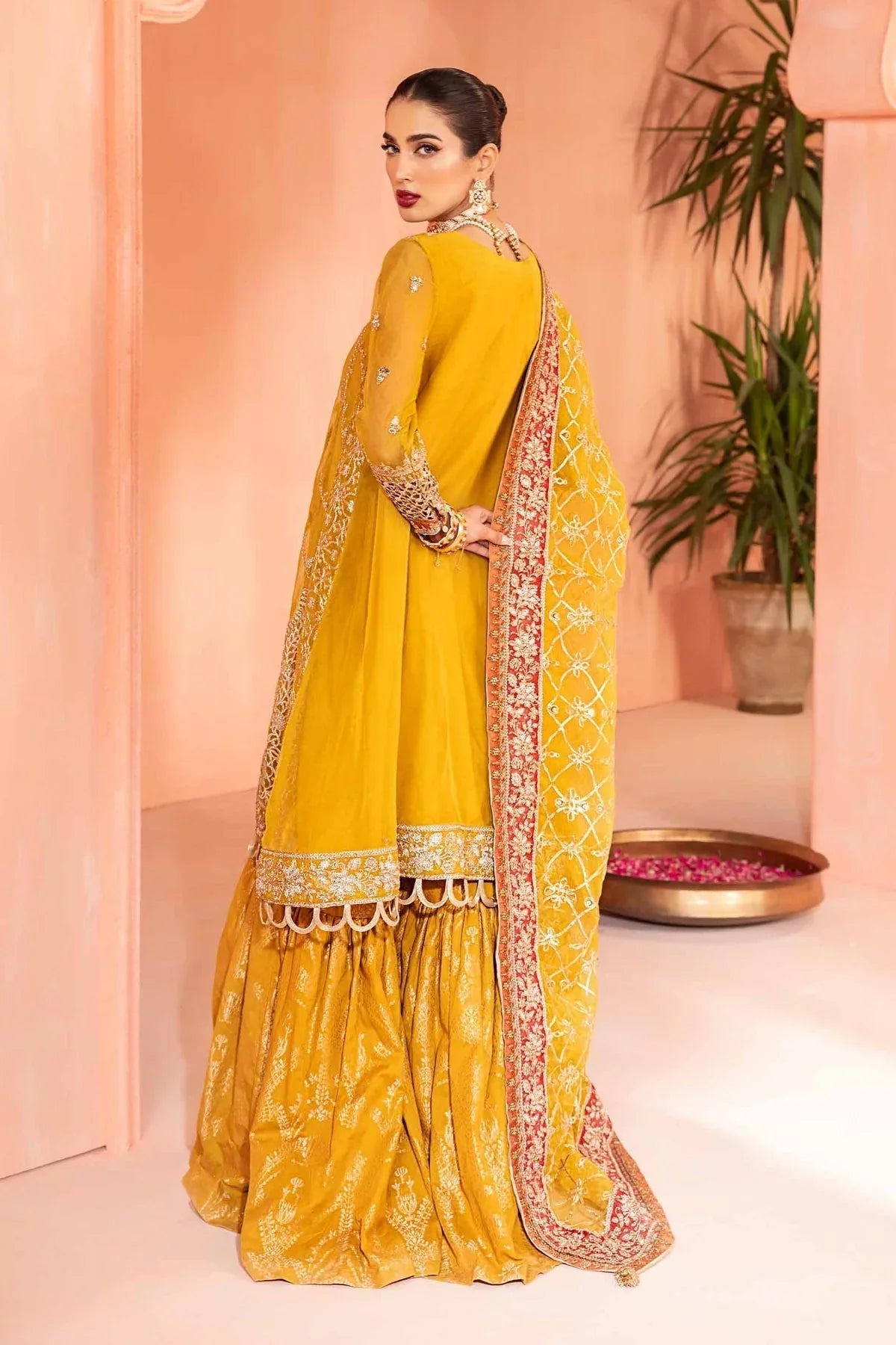 Maria B | Formal Wears | Organza Suit SF-EA24-28 - Rang-e-Khaas