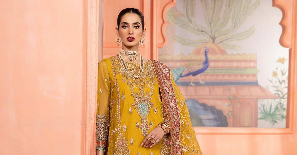 Maria B | Formal Wears | Organza Suit SF-EA24-28 - Rang-e-Khaas