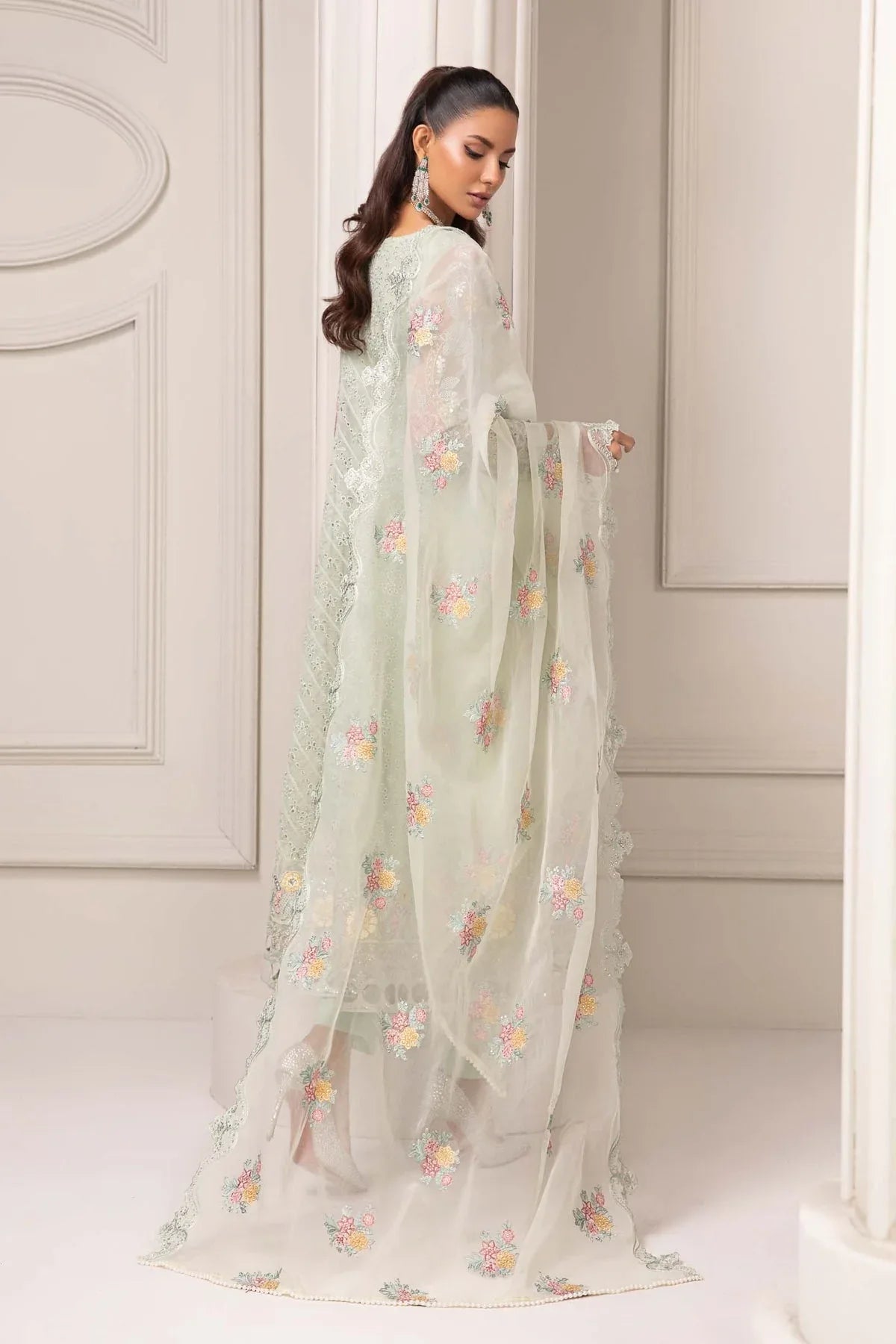 Maria B | Formal Wears | Organza Suit SF-EF24-03 - Rang-e-Khaas