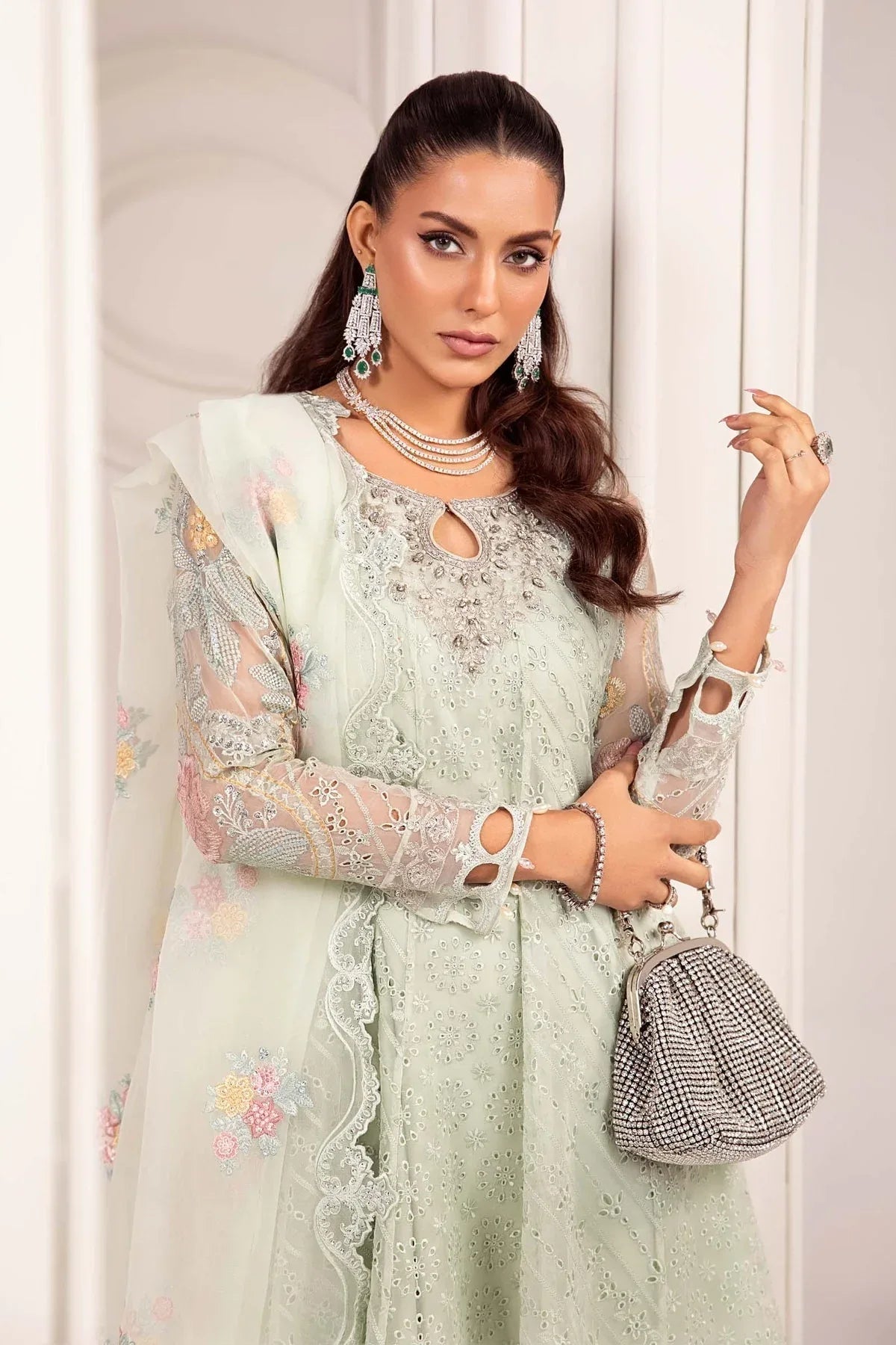 Maria B | Formal Wears | Organza Suit SF-EF24-03 - Rang-e-Khaas