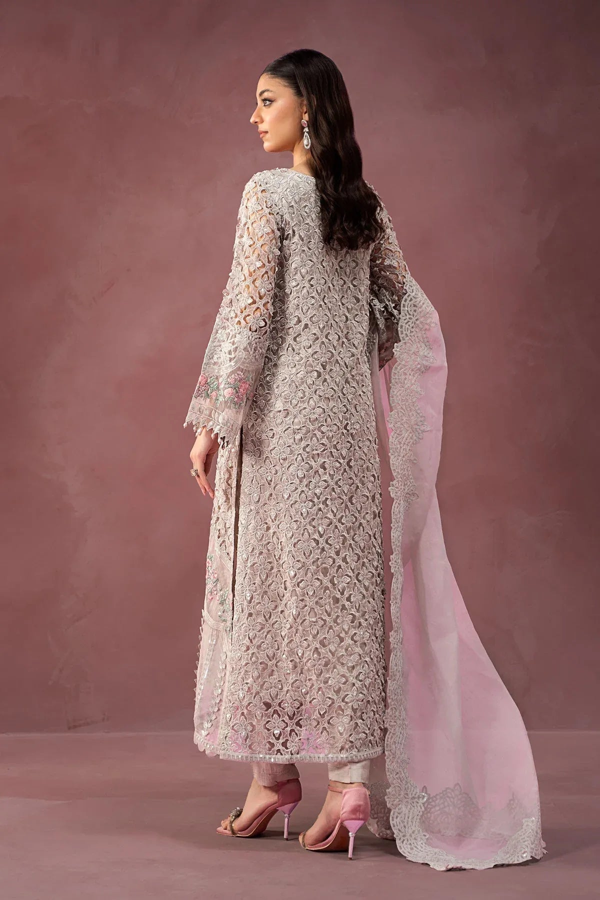 Maria B | Formal Wears | Organza Suit | SF-W24-69 - Rang-e-Khaas