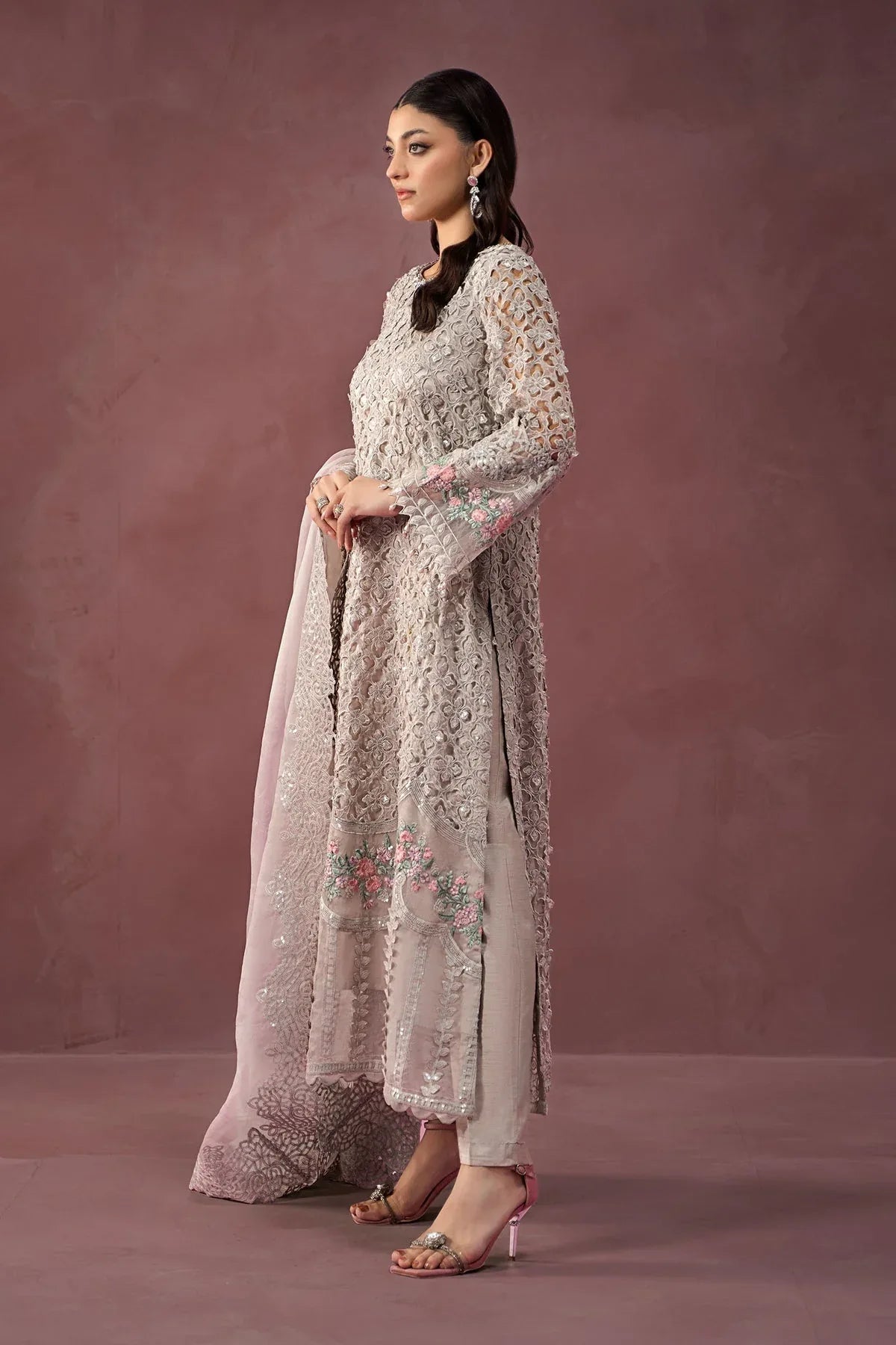 Maria B | Formal Wears | Organza Suit | SF-W24-69 - Rang-e-Khaas