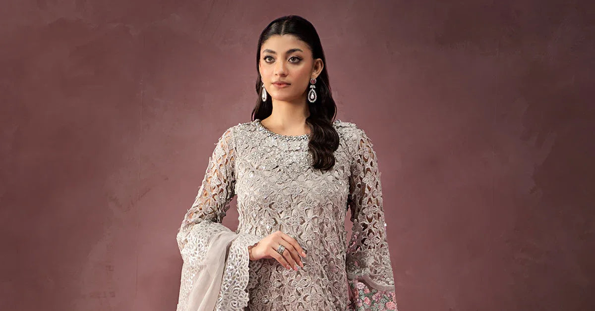 Maria B | Formal Wears | Organza Suit | SF-W24-69 - Rang-e-Khaas