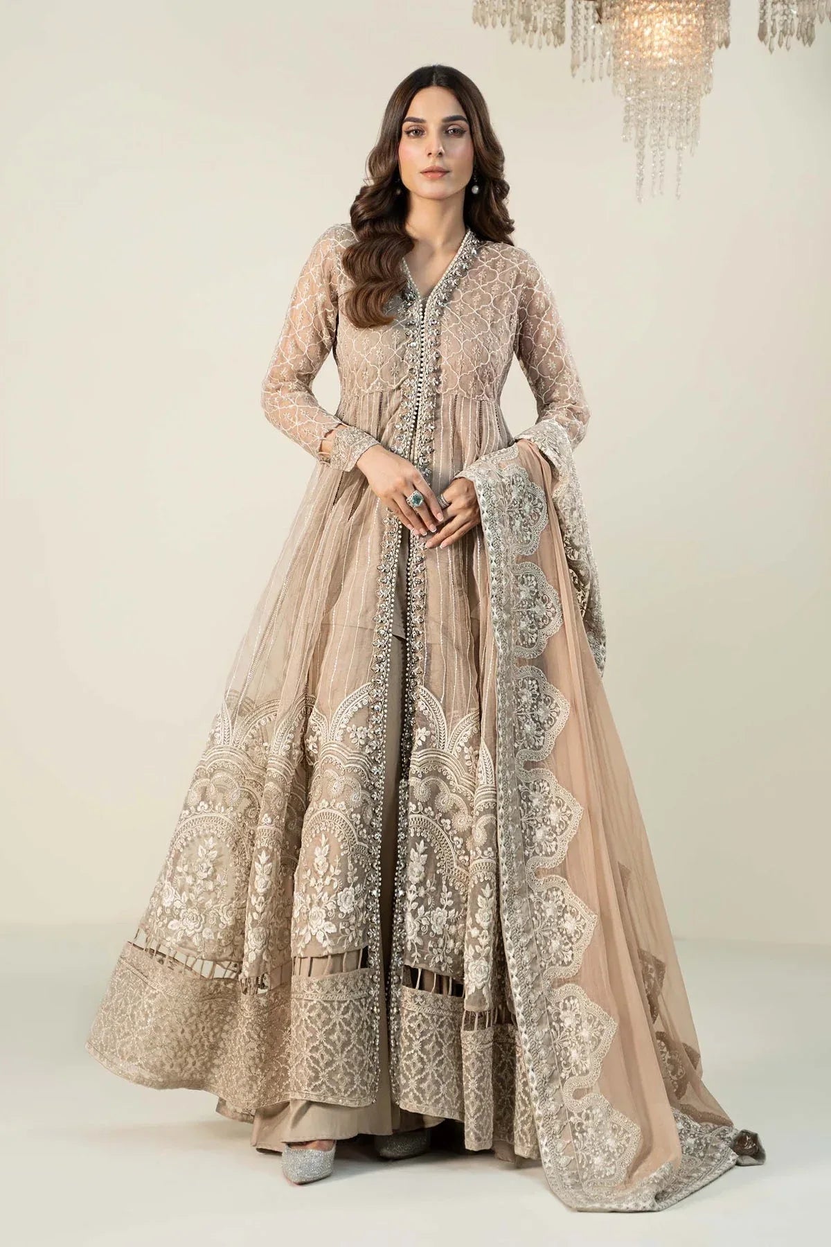 Maria B | Formal Wears | Organza Suit | SF-W24-70 - Rang-e-Khaas