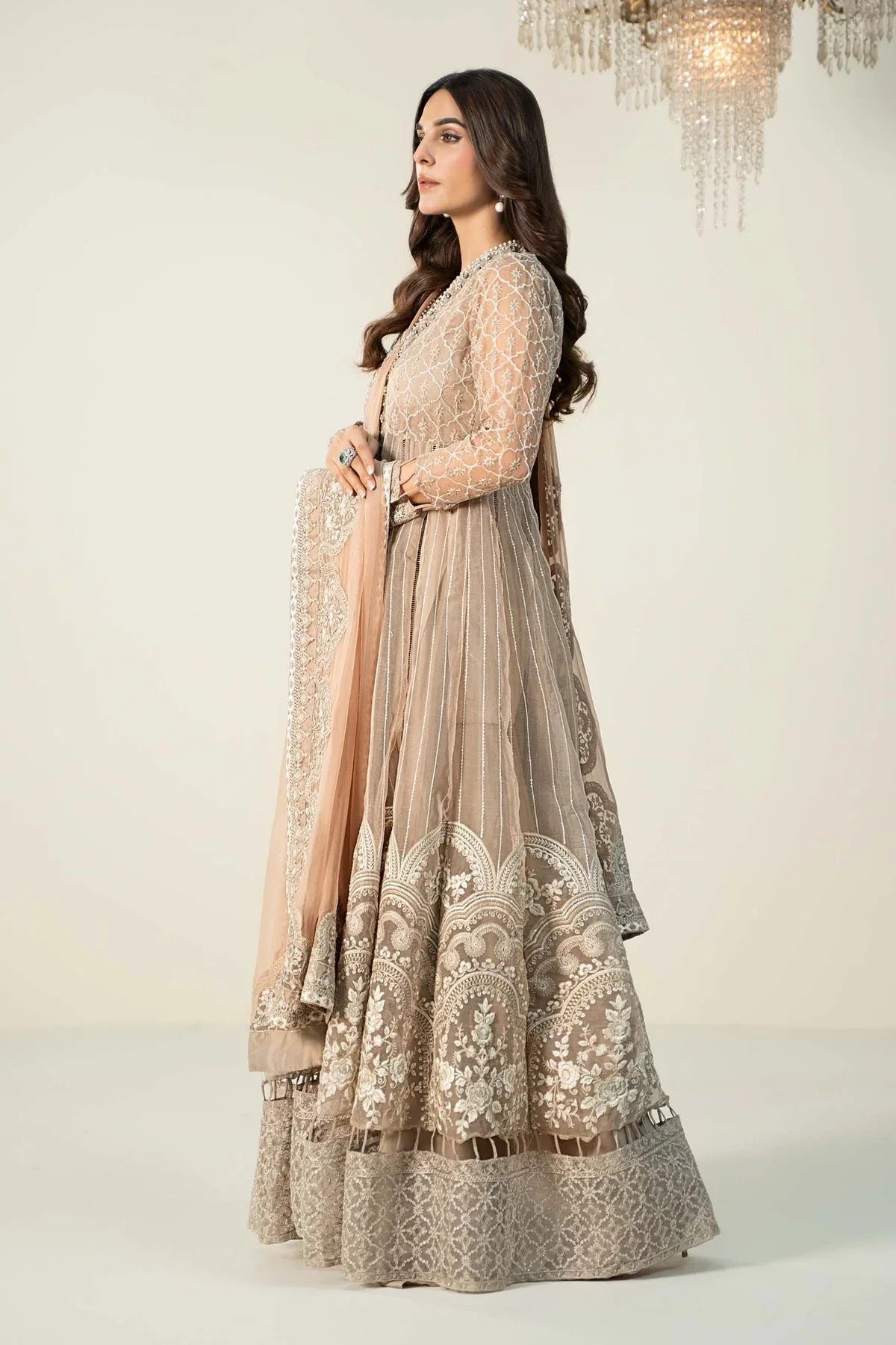 Maria B | Formal Wears | Organza Suit | SF-W24-70 - Rang-e-Khaas