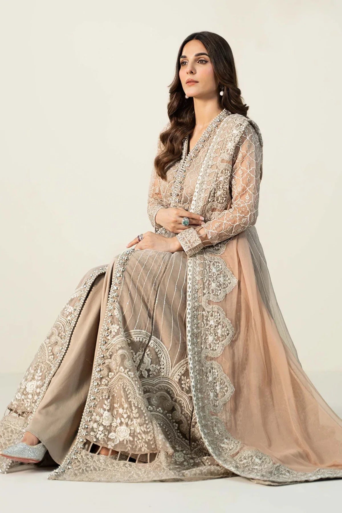 Maria B | Formal Wears | Organza Suit | SF-W24-70 - Rang-e-Khaas