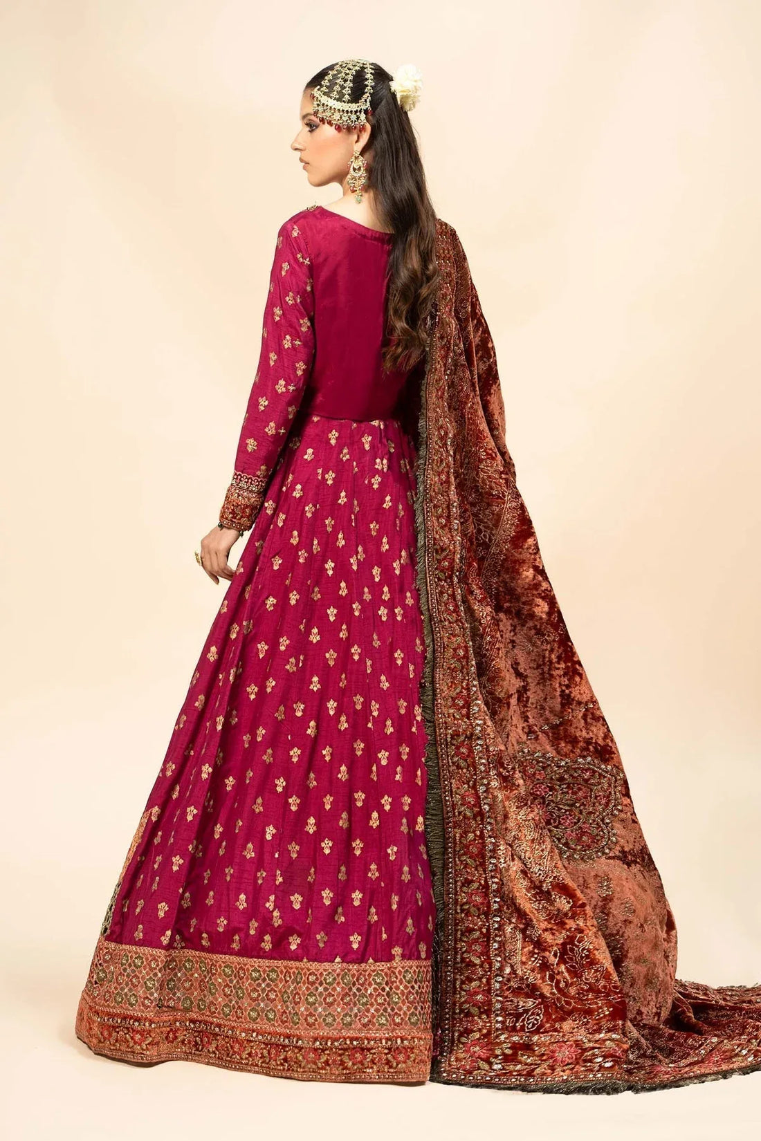 Maria B | Formal Wears | Raw Silk Suit | SF-W24-26-C - Rang-e-Khaas