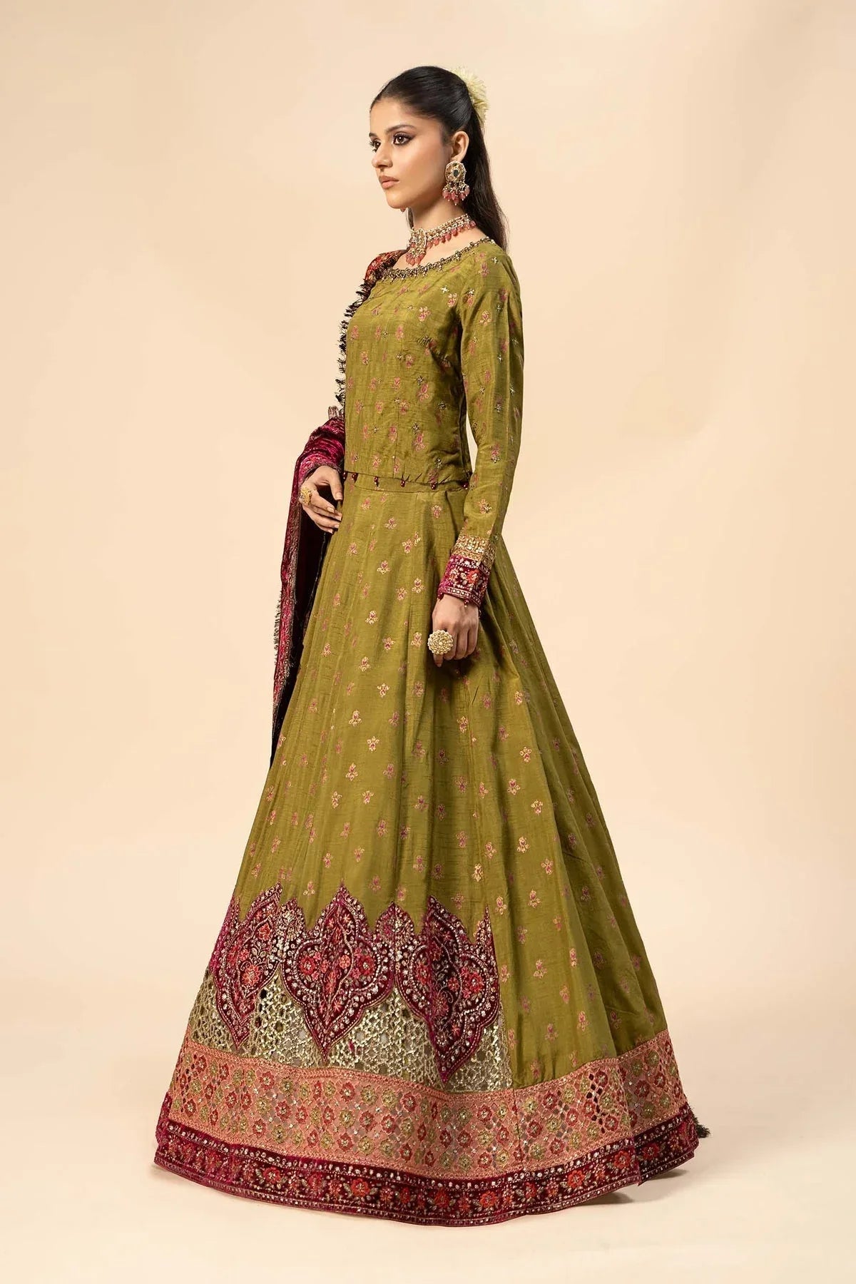 Maria B | Formal Wears | Raw Silk Suit | SF-W24-26 - Rang-e-Khaas