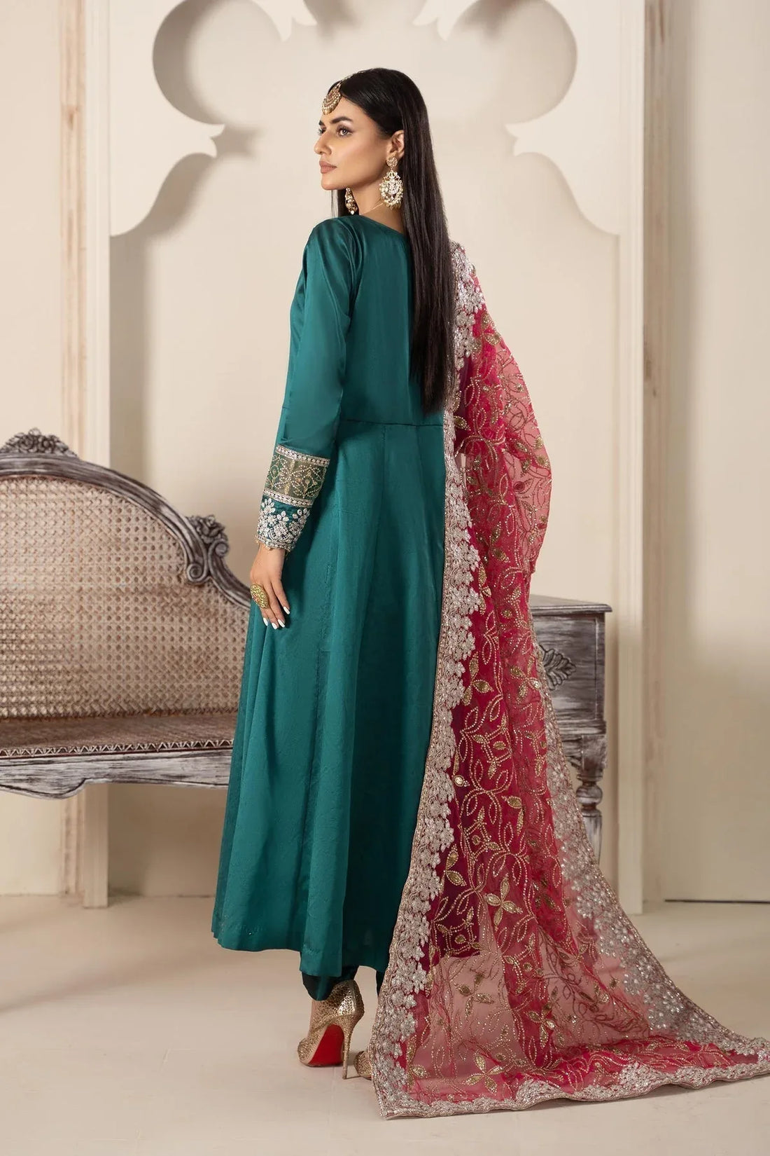 Maria B | Formal Wears | Suit Green SF-W23-62 - Rang-e-Khaas