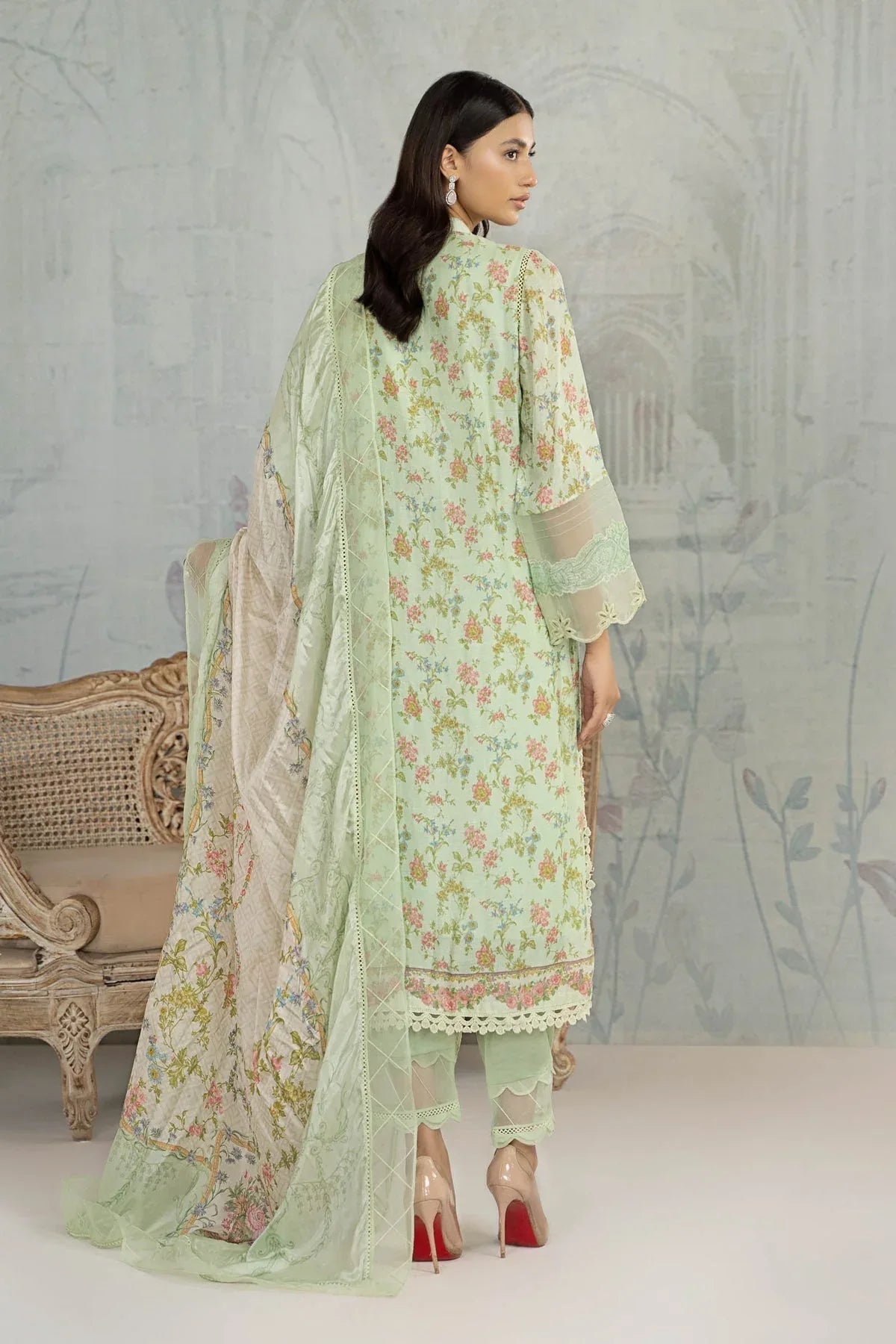 Maria B | Formal Wears | Suit Green SN-PF23-02 - Rang-e-Khaas