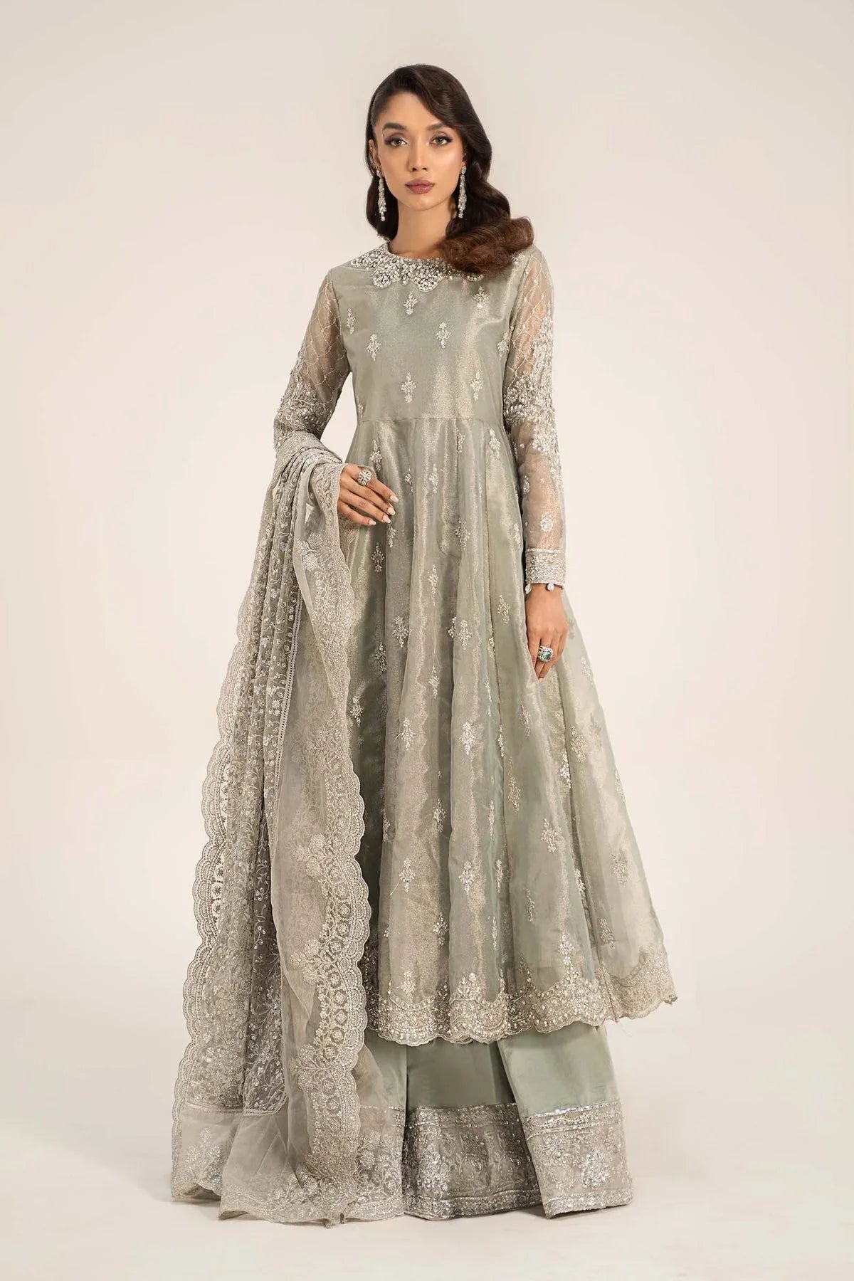 Maria B | Formal Wears | Tissue Suit | SF-W24-03 - Rang-e-Khaas