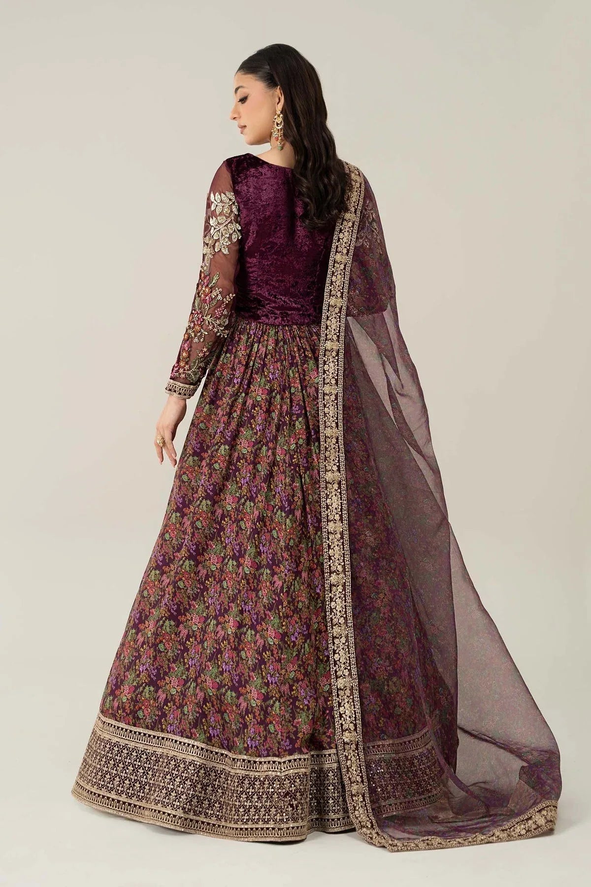 Maria B | Formal Wears | Velvet Suit | SF-W24-50 - Rang-e-Khaas