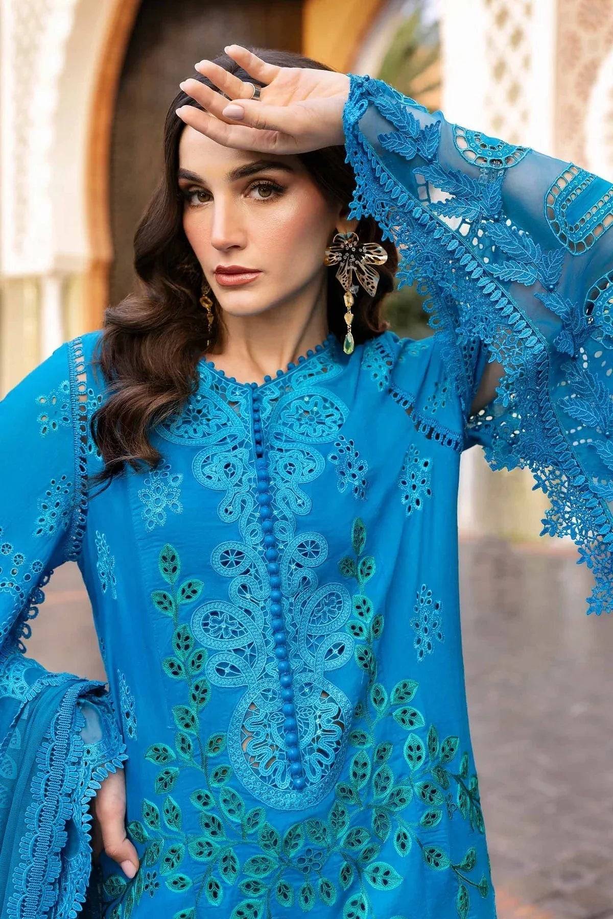 Maria B | Luxury Lawn 25 | D-2503-B - Rang-e-Khaas
