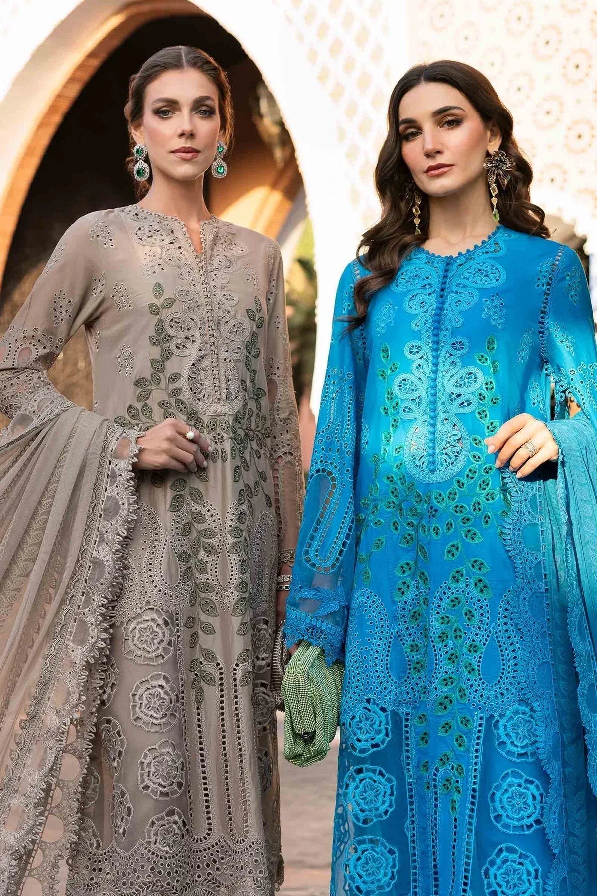 Maria B | Luxury Lawn 25 | D-2503-B - Rang-e-Khaas