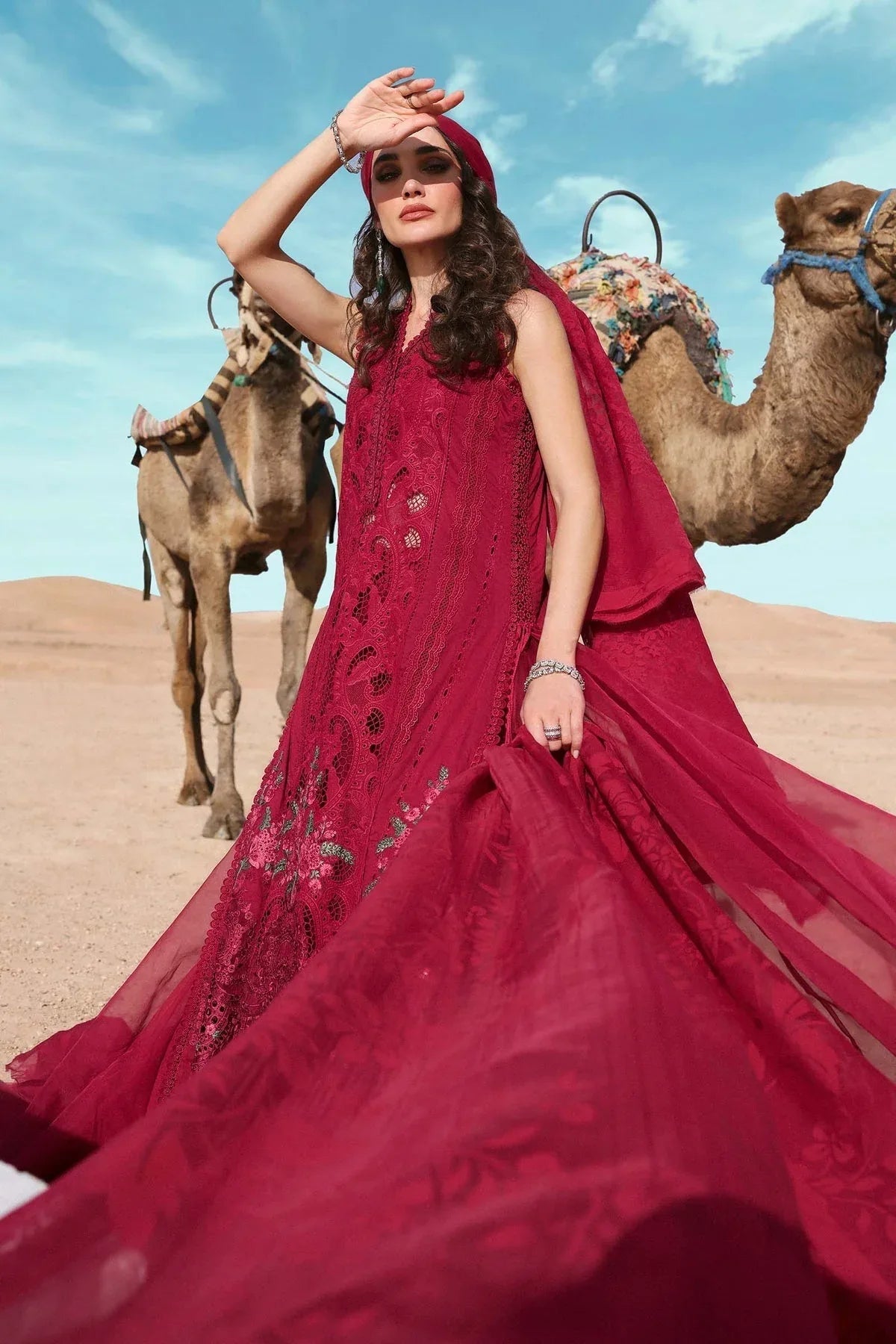 Maria B | Luxury Lawn 25 | D-2504-A - Rang-e-Khaas