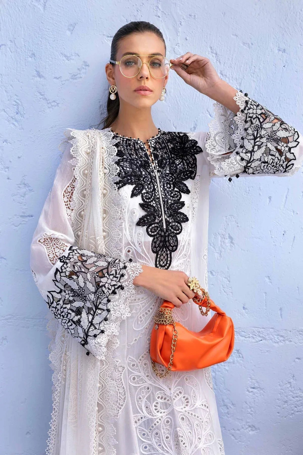 Maria B | Luxury Lawn 25 | D-2505-A - Rang-e-Khaas