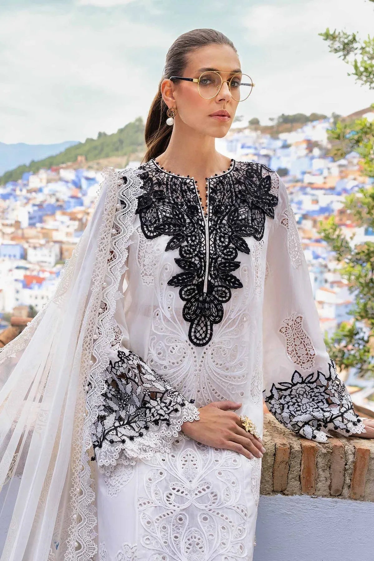 Maria B | Luxury Lawn 25 | D-2505-A - Rang-e-Khaas