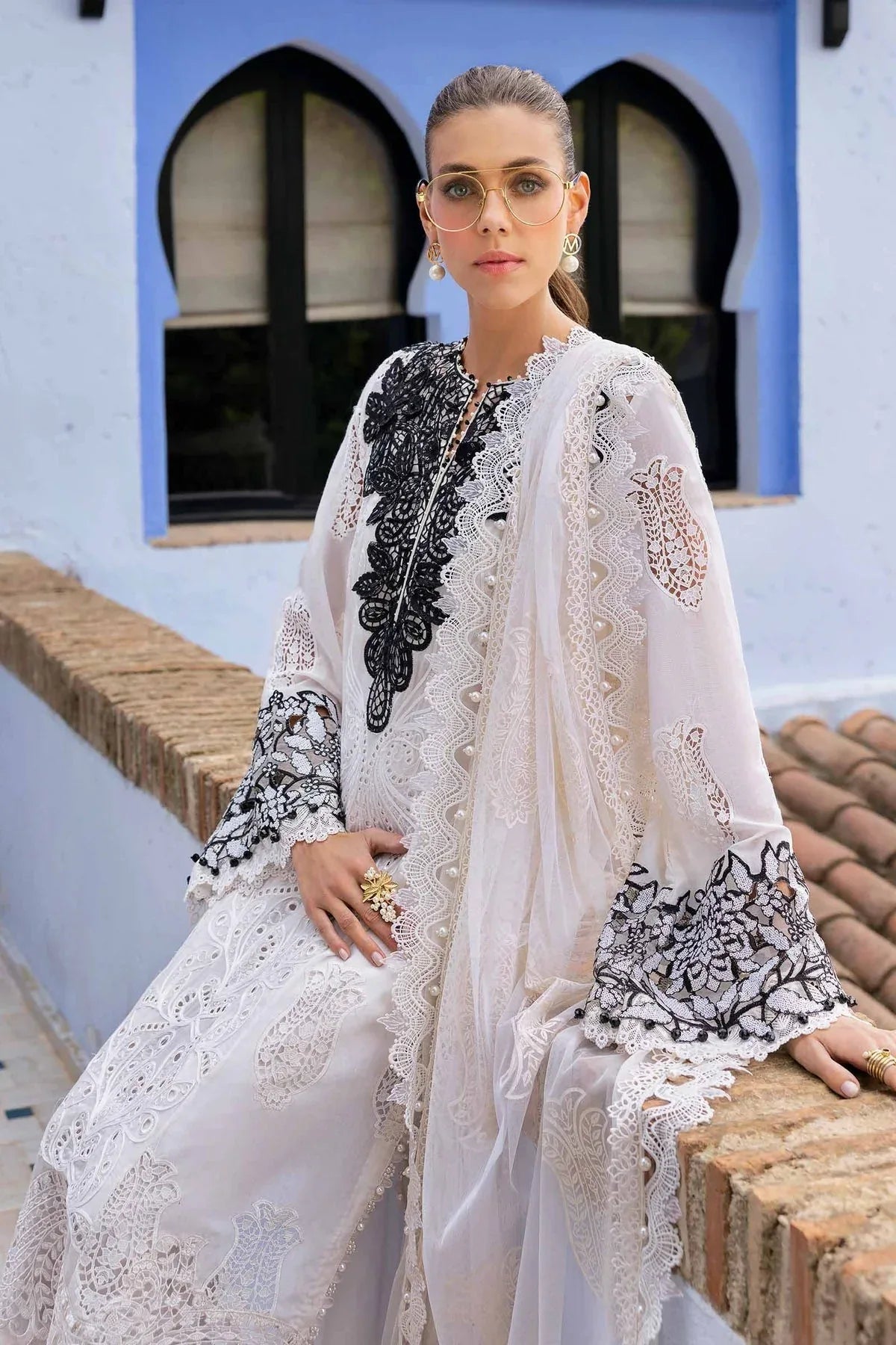 Maria B | Luxury Lawn 25 | D-2505-A - Rang-e-Khaas