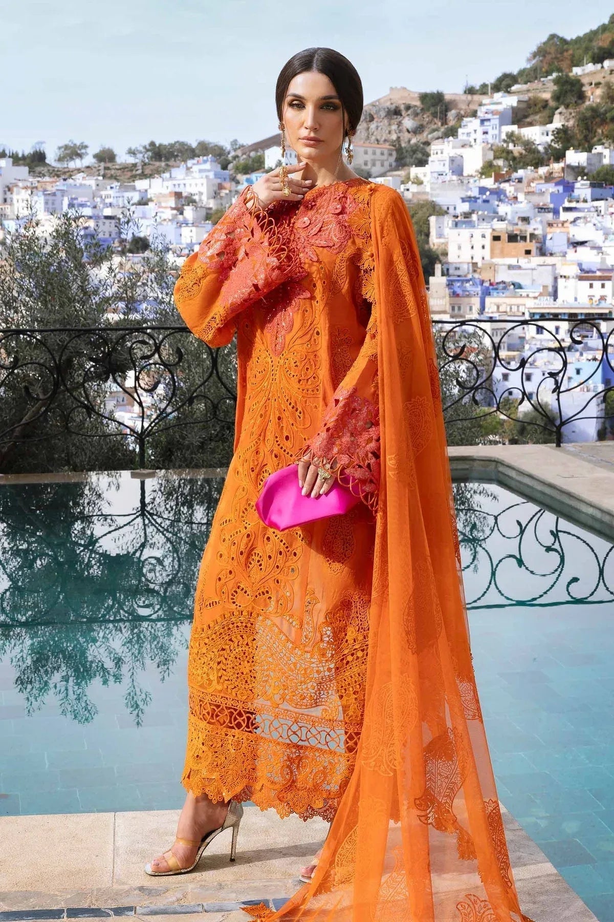 Maria B | Luxury Lawn 25 | D-2505-B - Rang-e-Khaas
