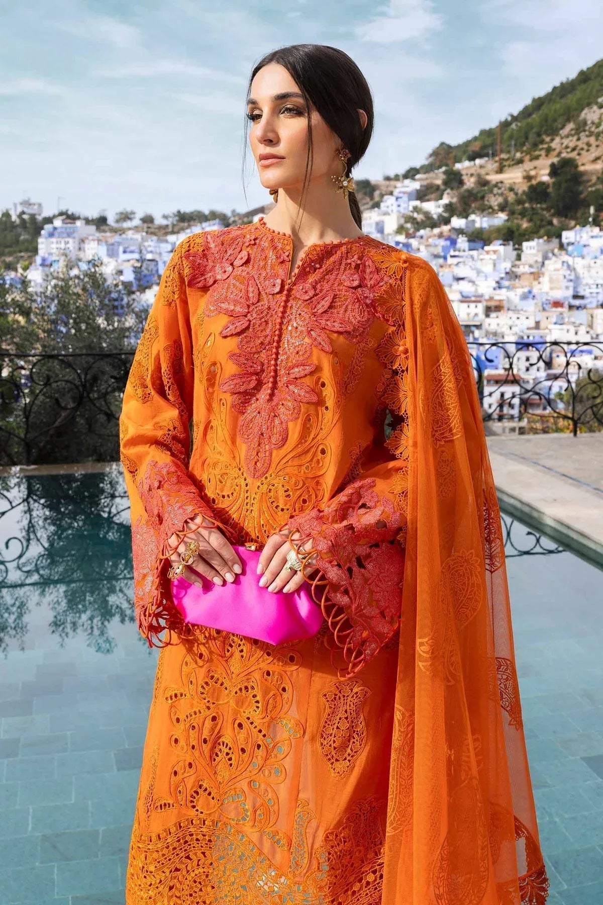Maria B | Luxury Lawn 25 | D-2505-B - Rang-e-Khaas