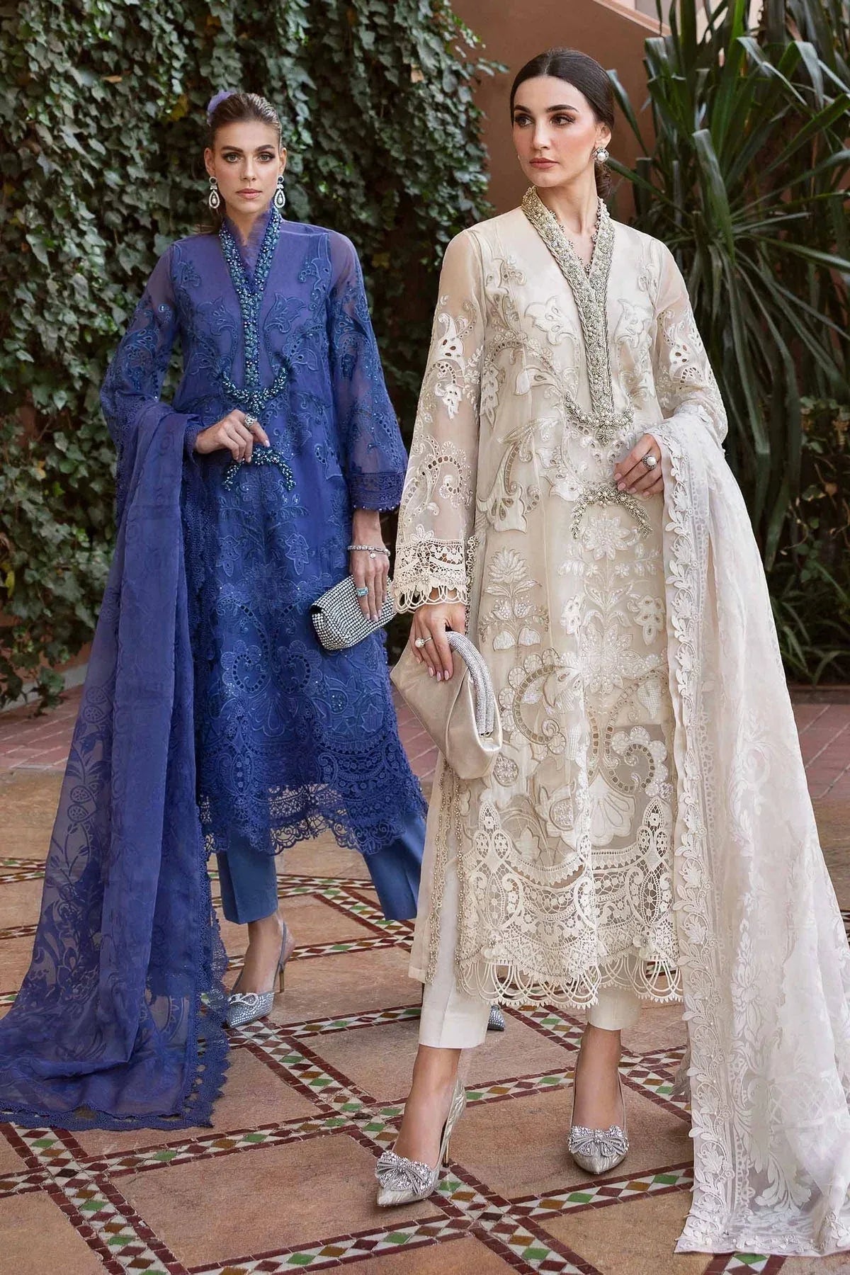 Maria B | Luxury Lawn 25 | D-2506-B - Rang-e-Khaas