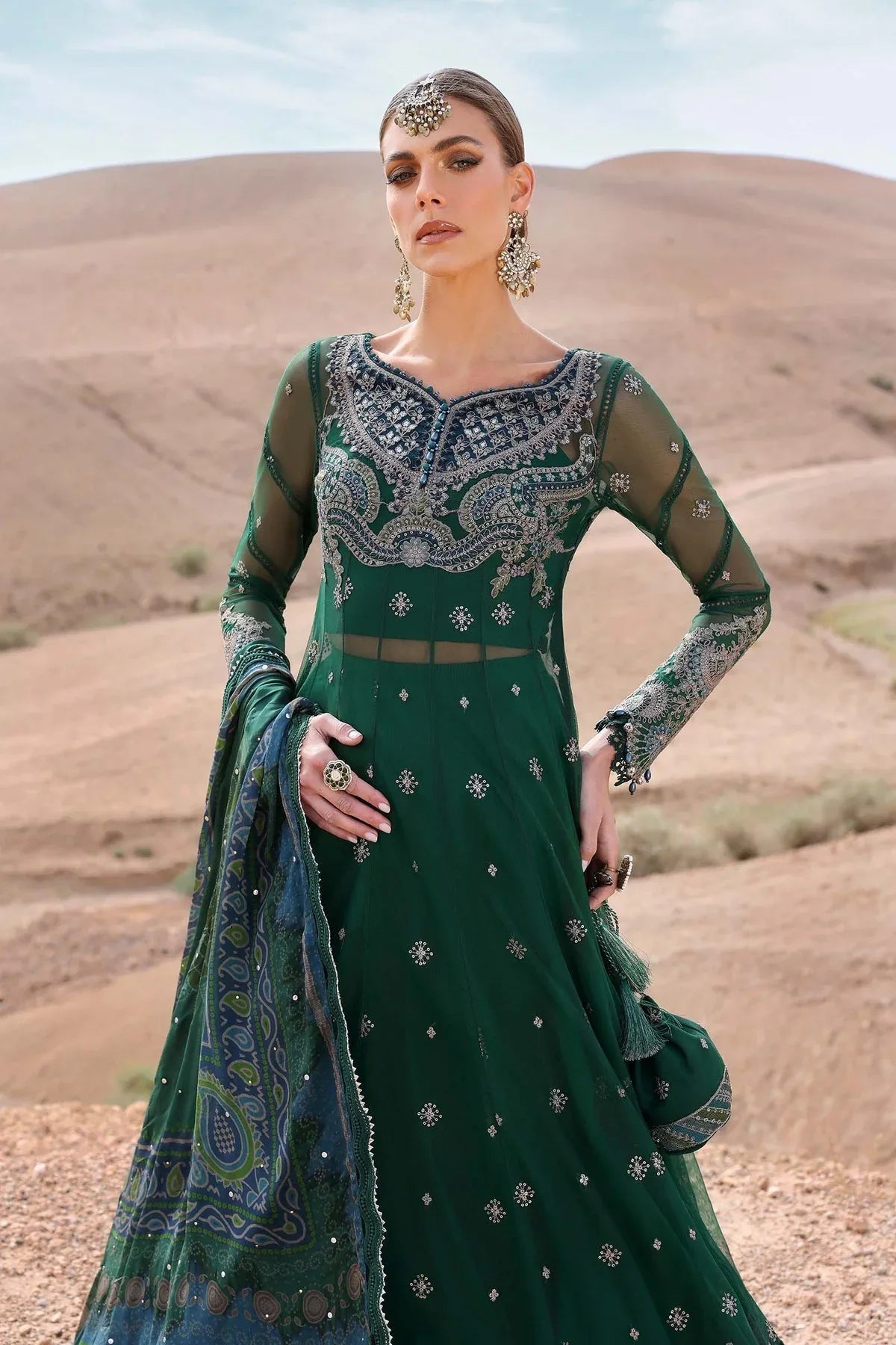 Maria B | Luxury Lawn 25 | D-2507-A - Rang-e-Khaas