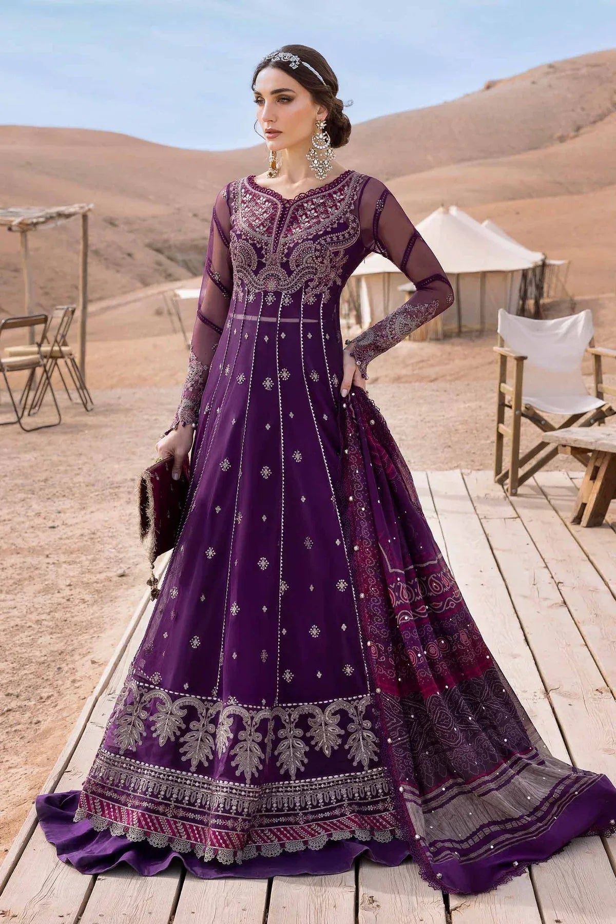 Maria B | Luxury Lawn 25 | D-2507-B - Rang-e-Khaas