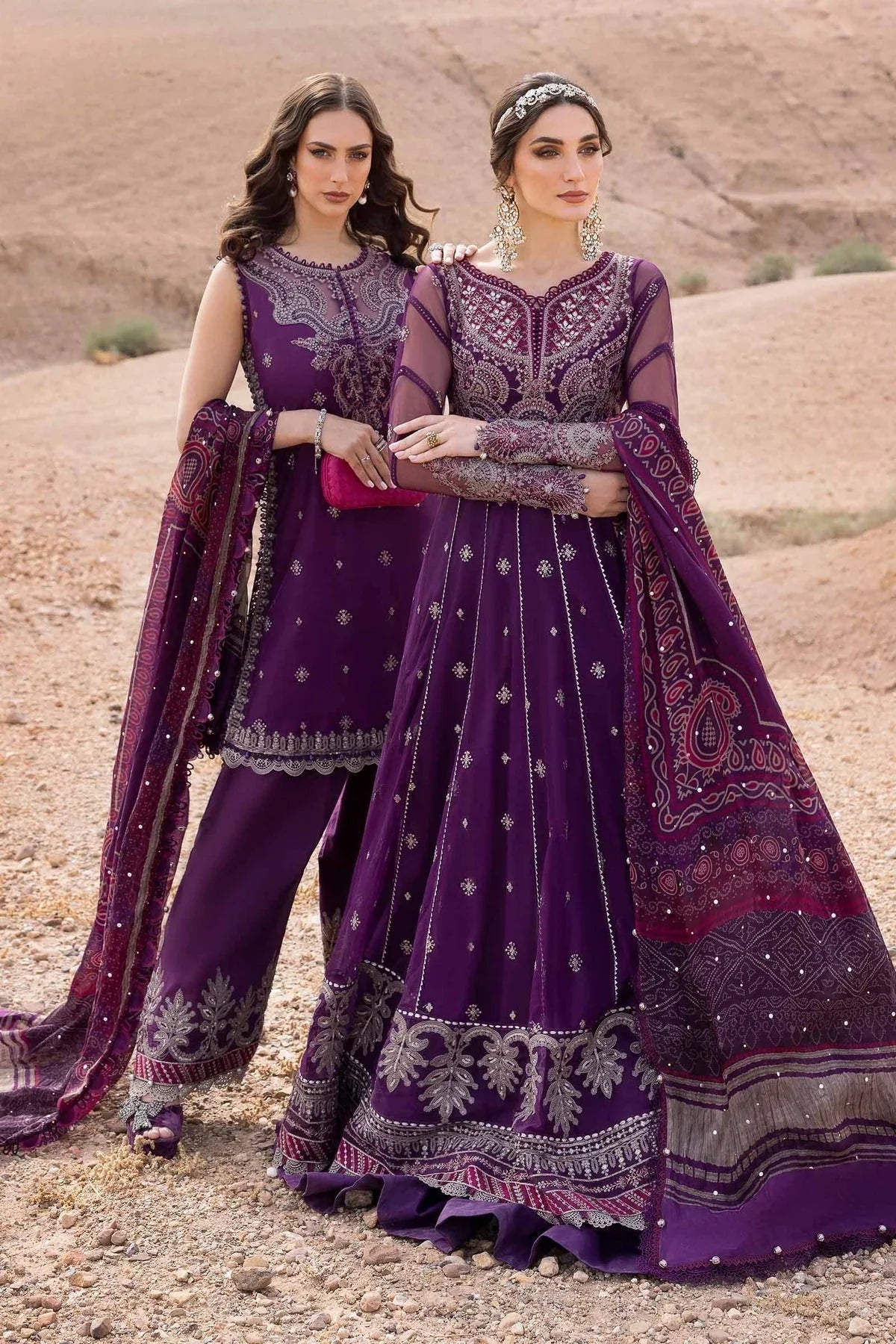 Maria B | Luxury Lawn 25 | D-2507-B - Rang-e-Khaas