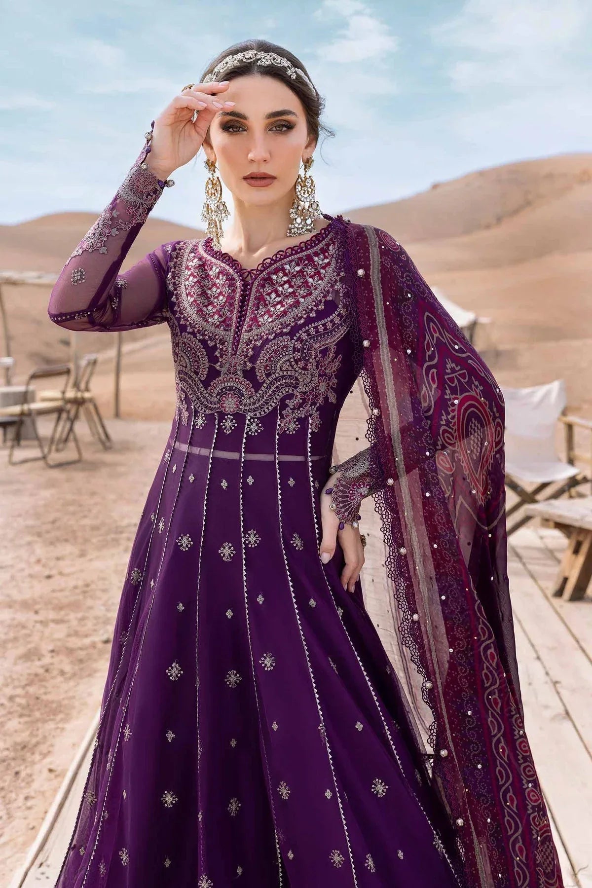 Maria B | Luxury Lawn 25 | D-2507-B - Rang-e-Khaas