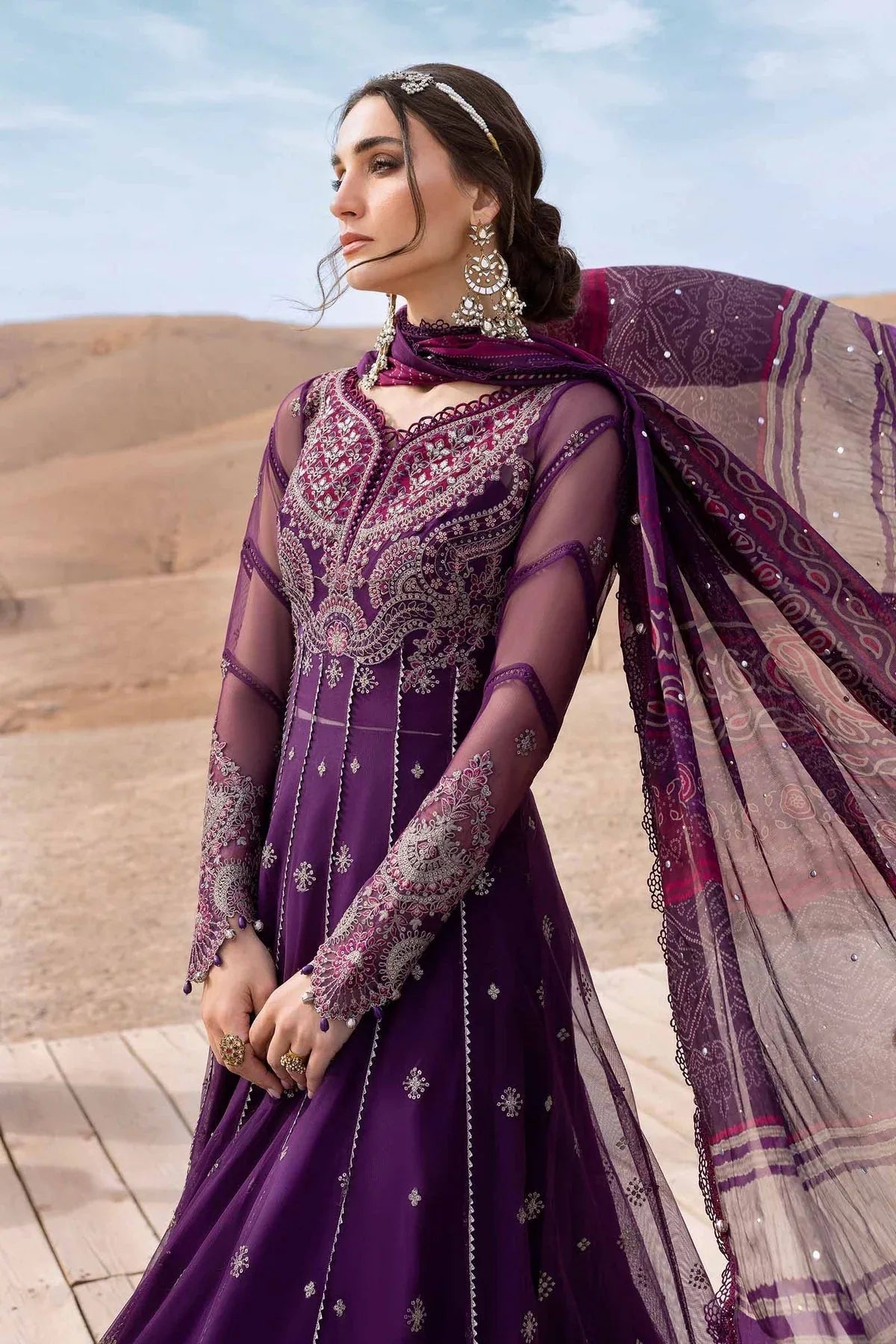 Maria B | Luxury Lawn 25 | D-2507-B - Rang-e-Khaas