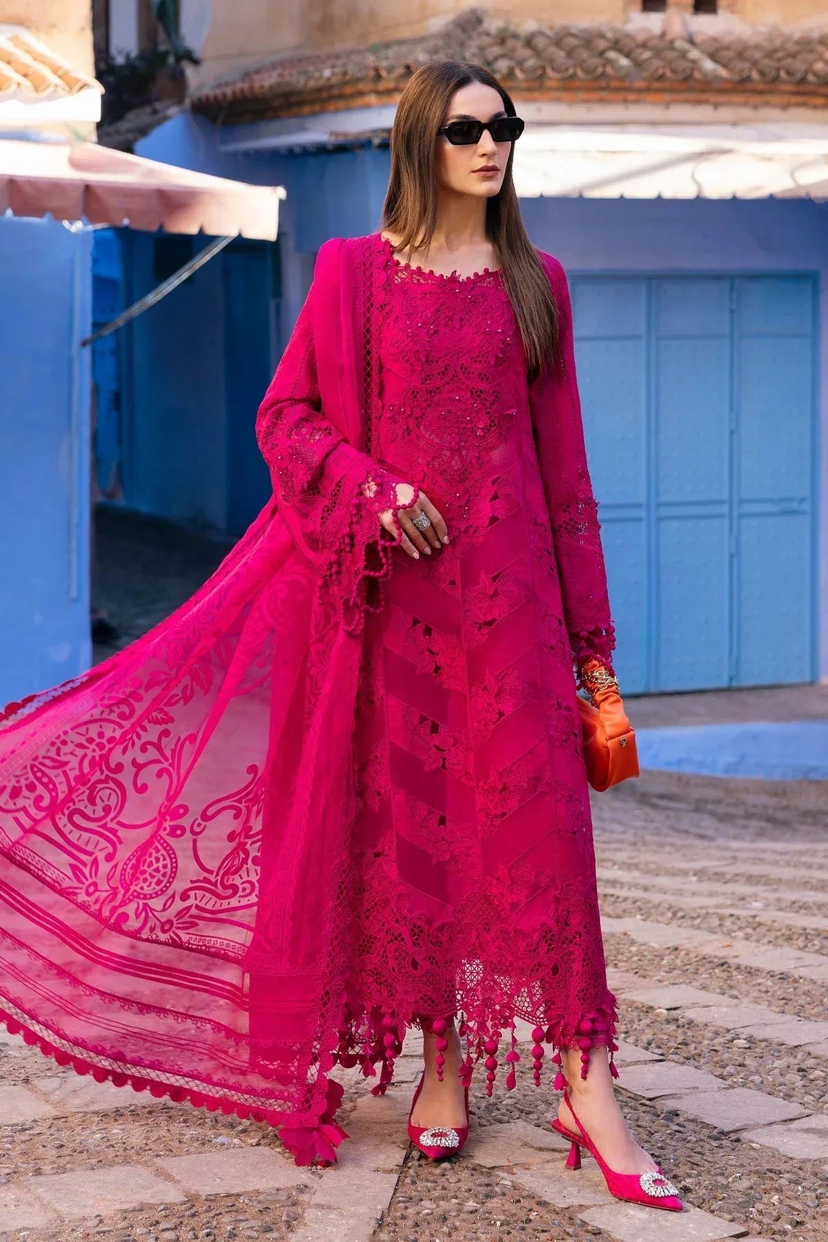 Maria B | Luxury Lawn 25 | D-2508-A - Rang-e-Khaas