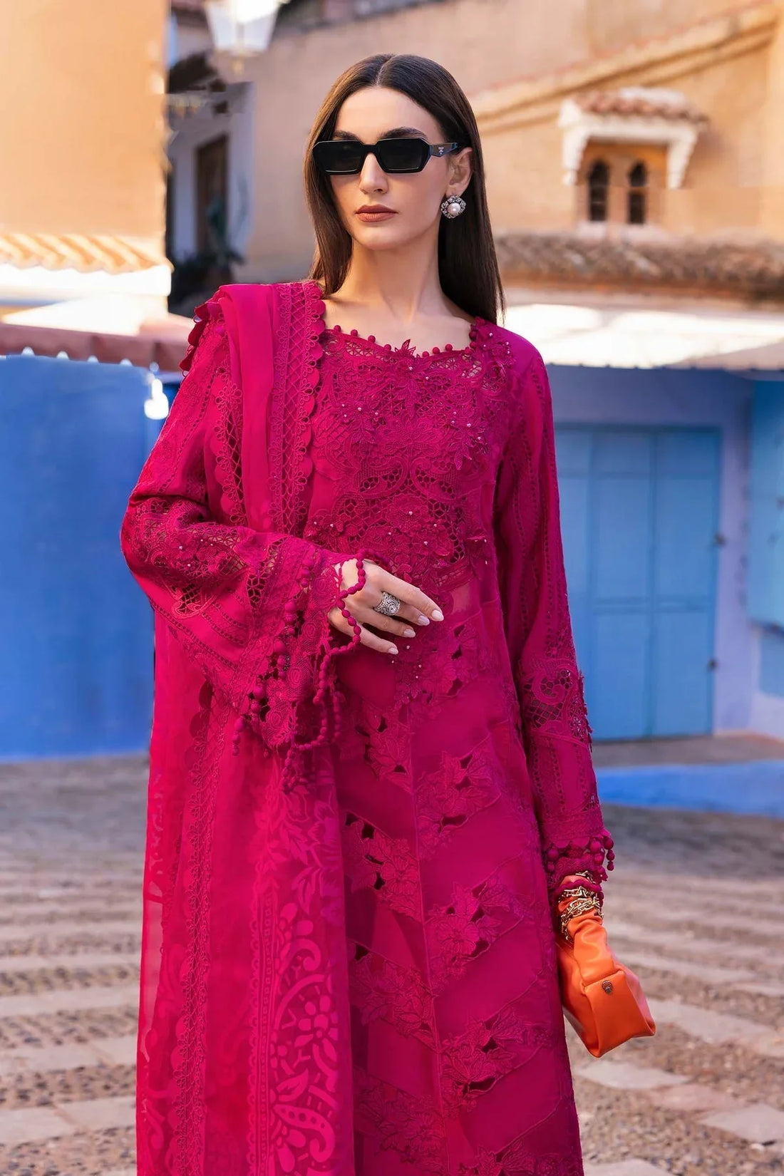 Maria B | Luxury Lawn 25 | D-2508-A - Rang-e-Khaas