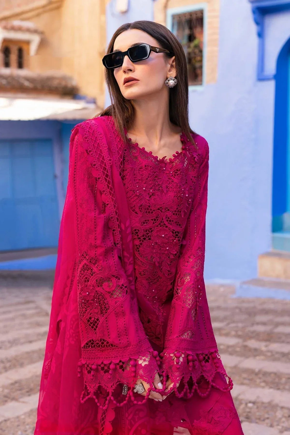 Maria B | Luxury Lawn 25 | D-2508-A - Rang-e-Khaas