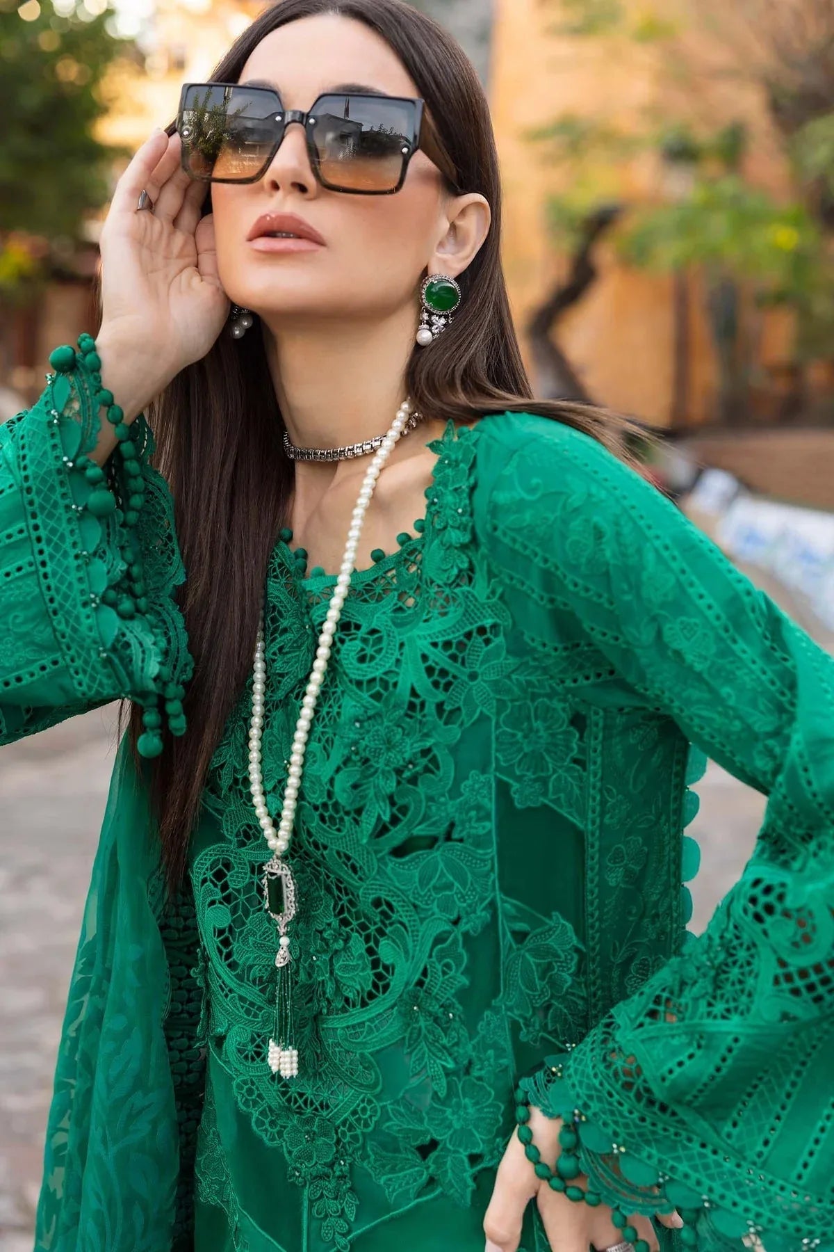 Maria B | Luxury Lawn 25 | D-2508-B - Rang-e-Khaas