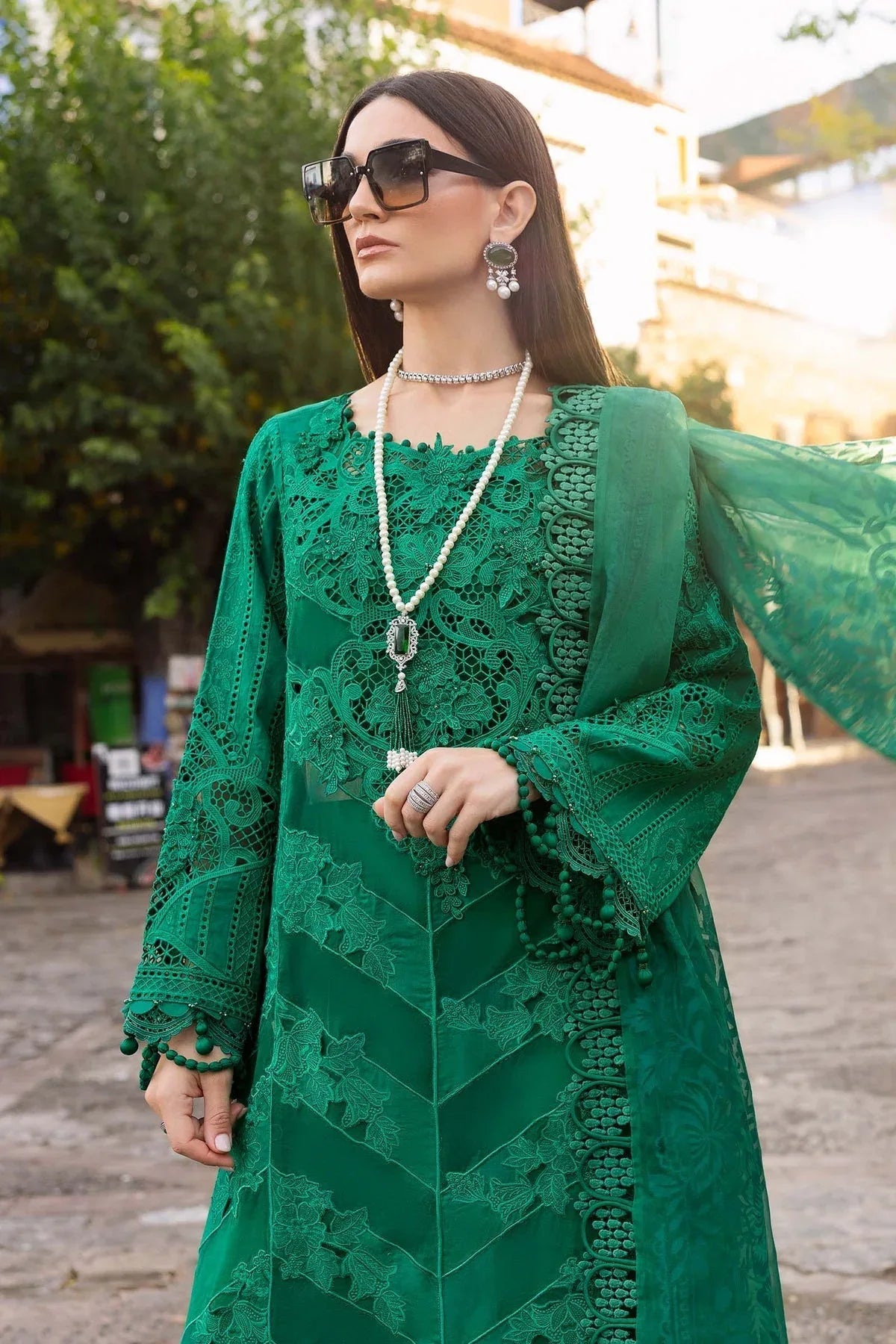 Maria B | Luxury Lawn 25 | D-2508-B - Rang-e-Khaas